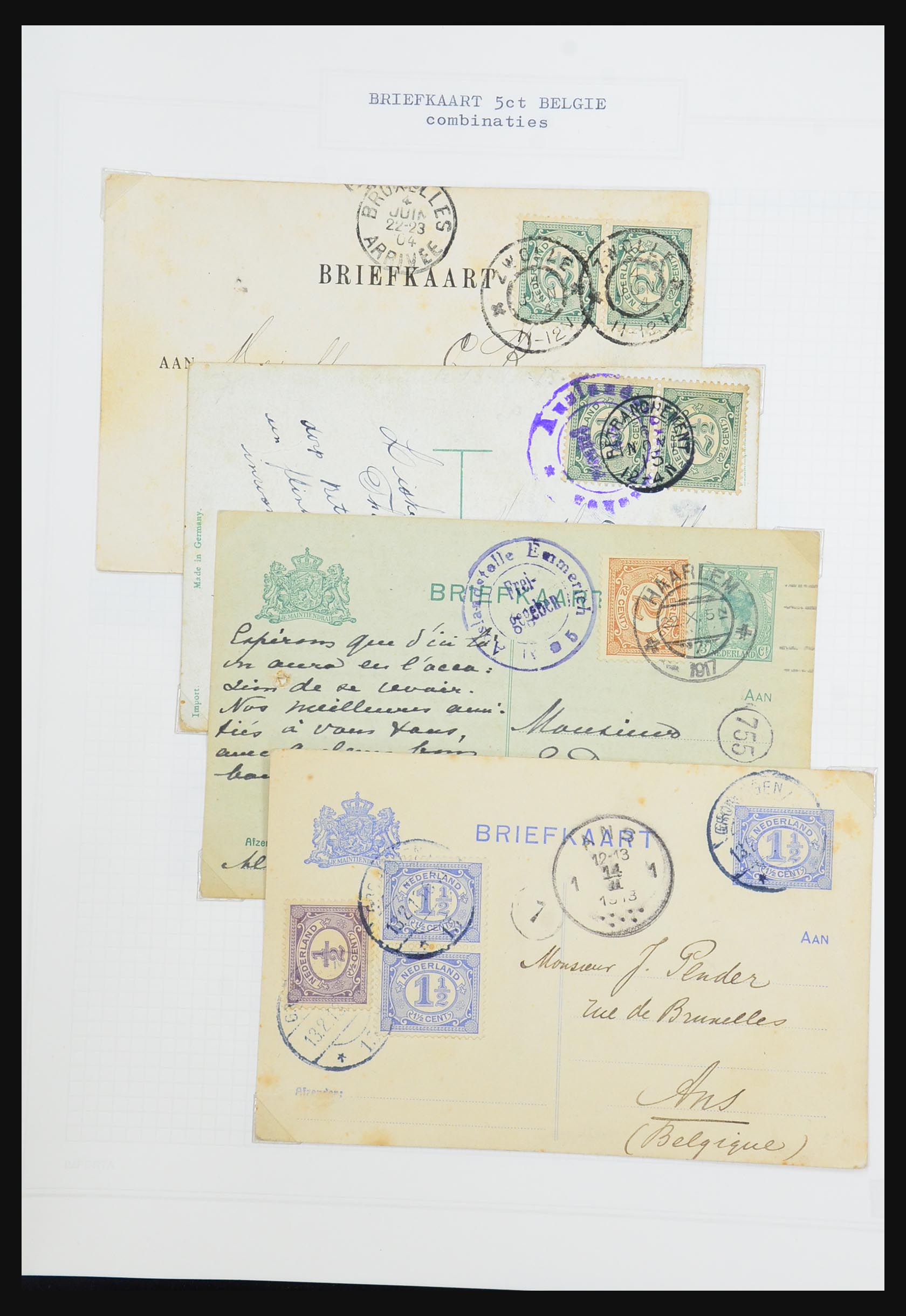 31528 242 - 31528 Netherlands covers 1853-1953.