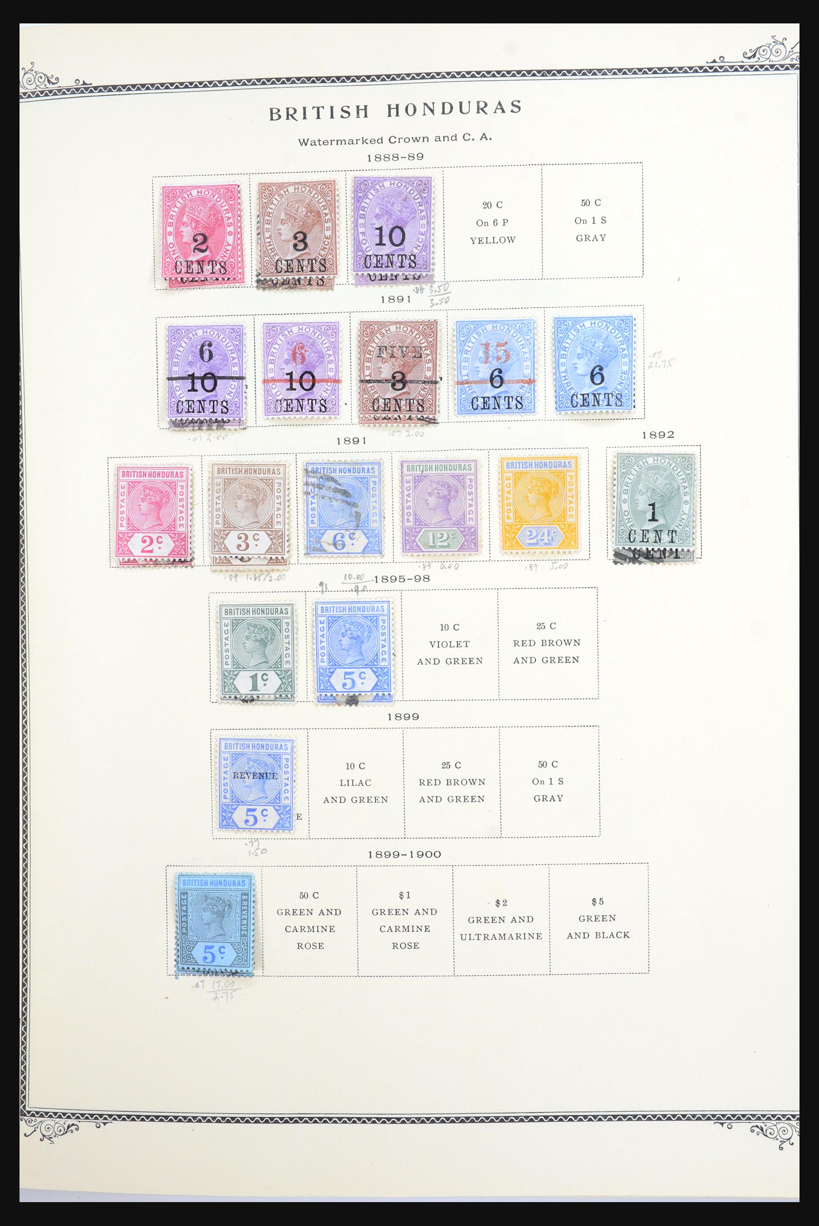 31537 002 - 31537 British Honduras/Belize 1865-1991.