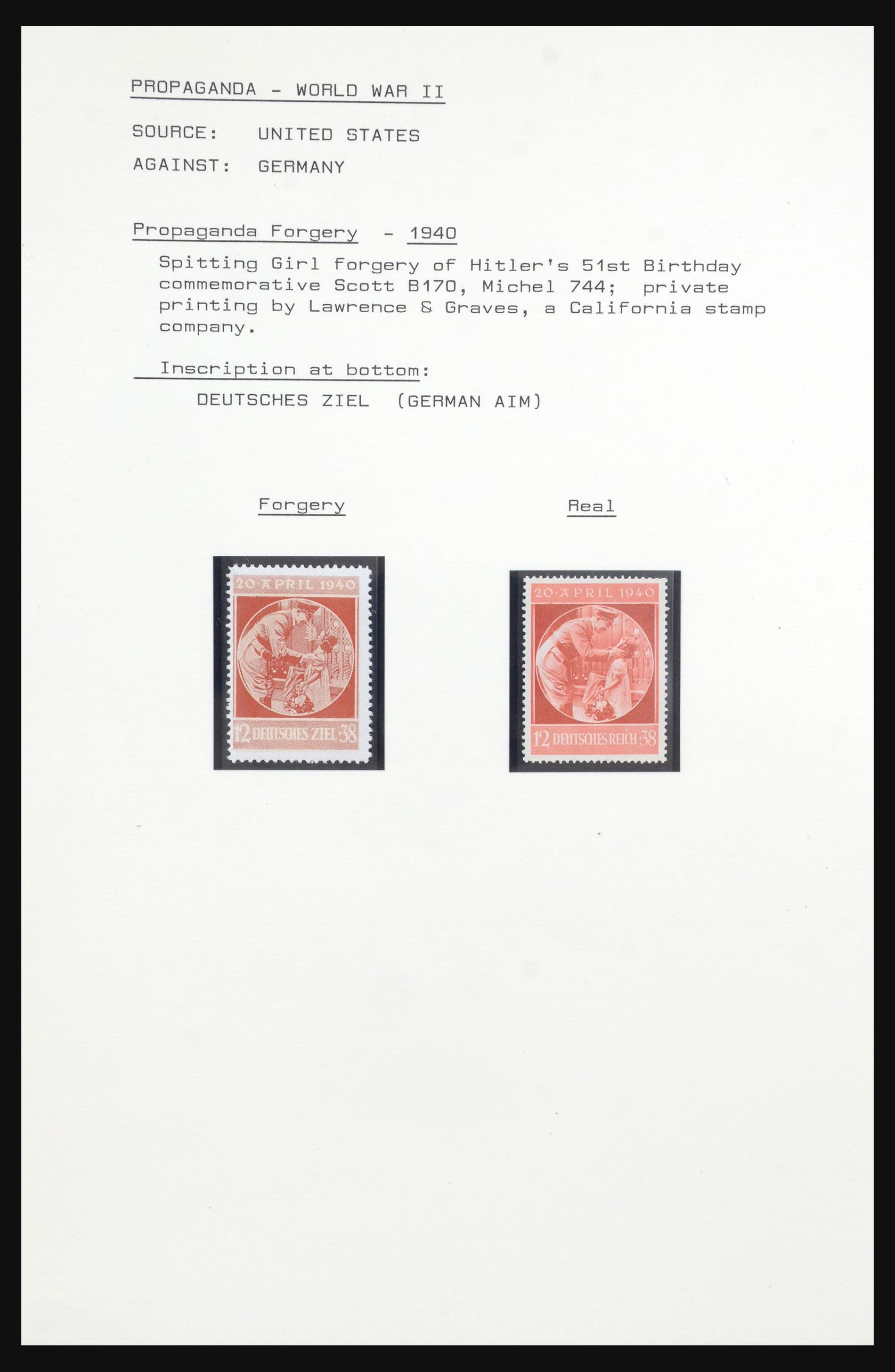 31542 016 - 31542 Germany propaganda and war forgeries 1940-1945.