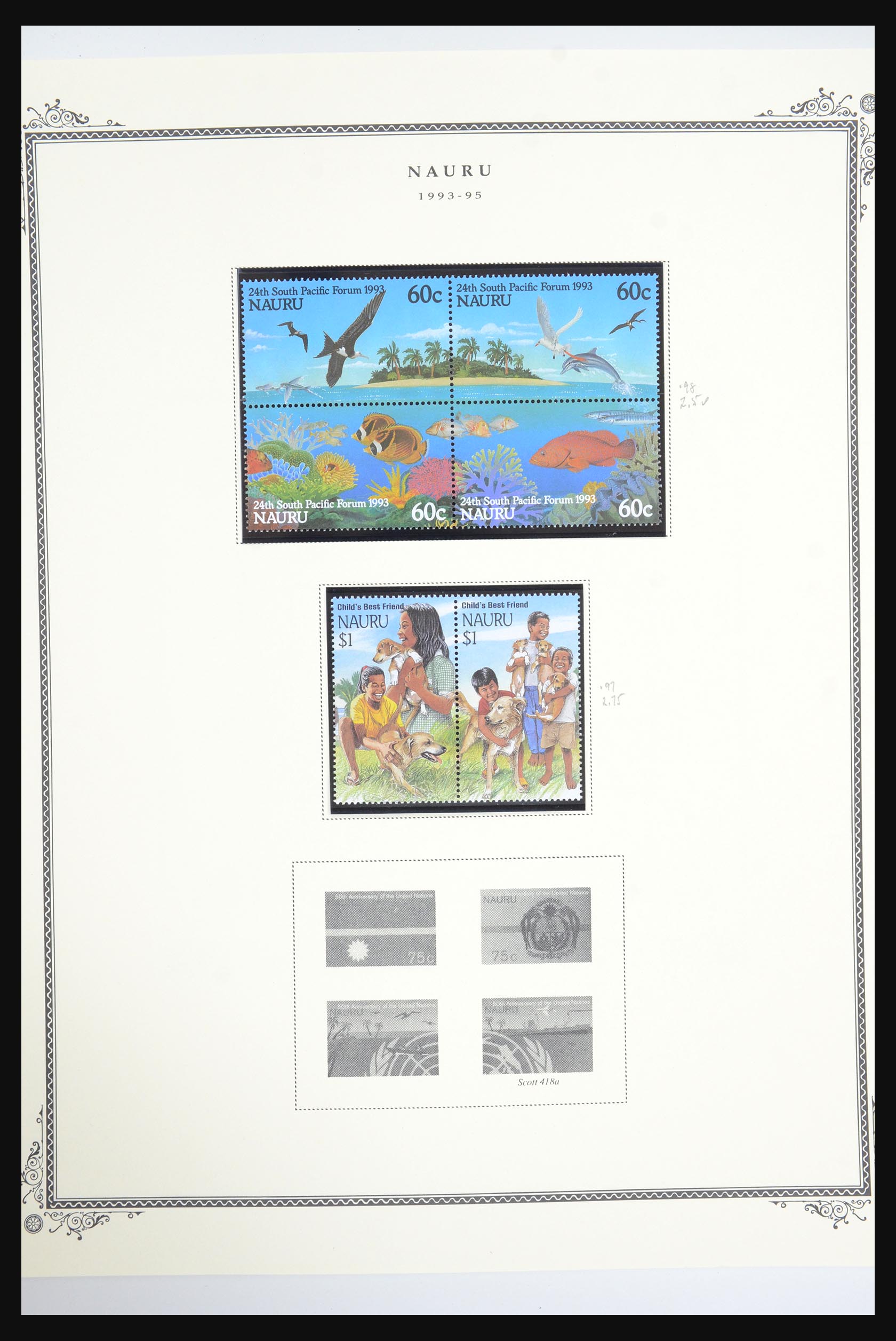 31543 055 - 31543 Nauru en Nieuw Hebriden 1908-1993.