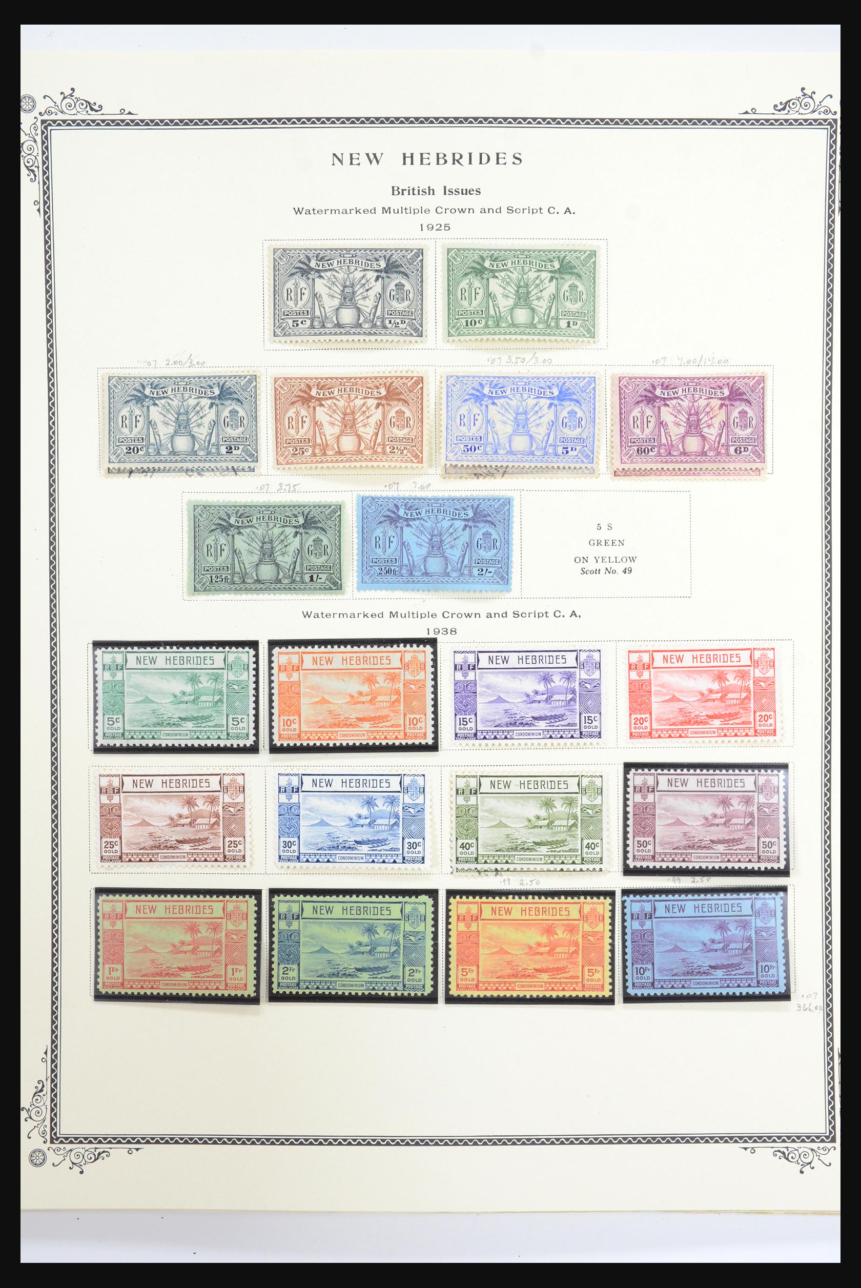 31543 061 - 31543 Nauru en Nieuw Hebriden 1908-1993.