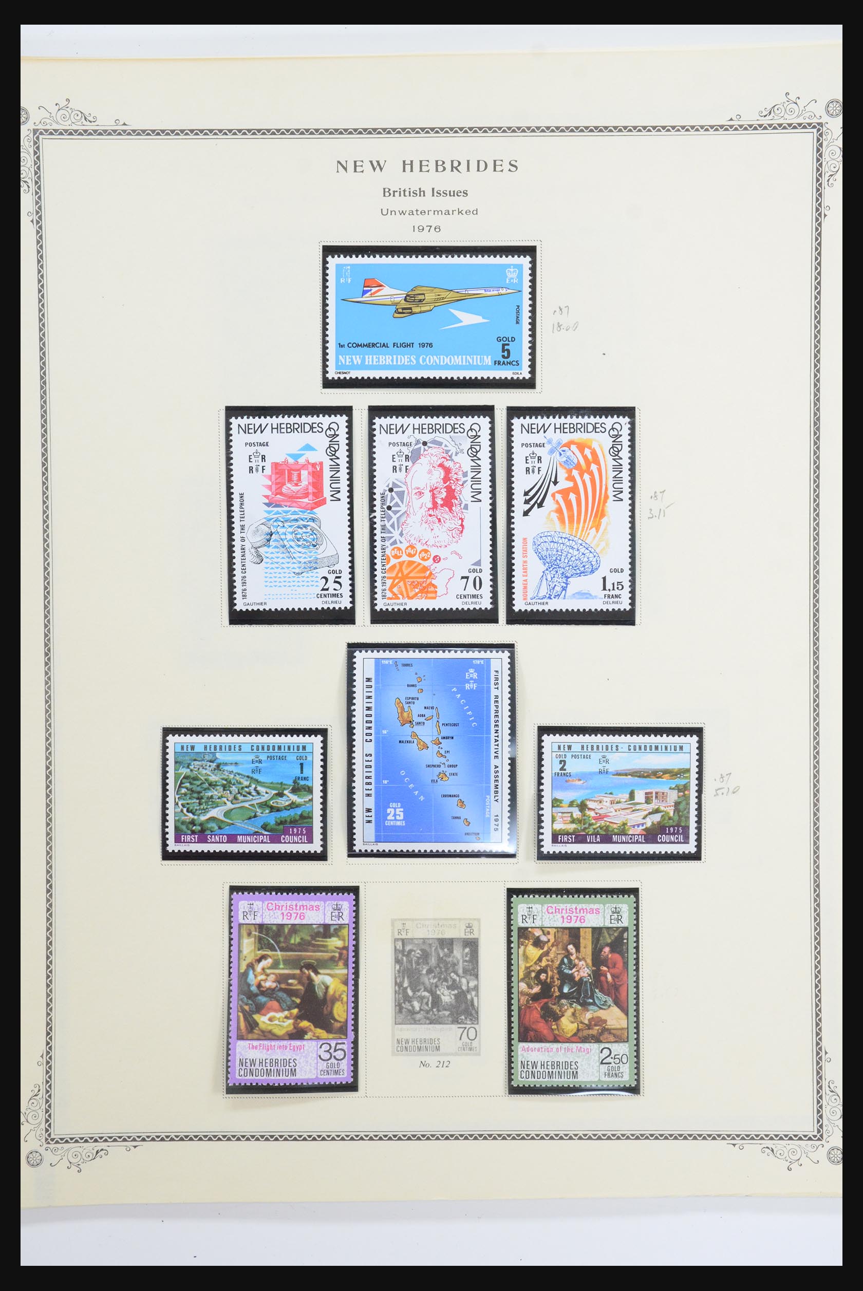 31543 077 - 31543 Nauru en Nieuw Hebriden 1908-1993.