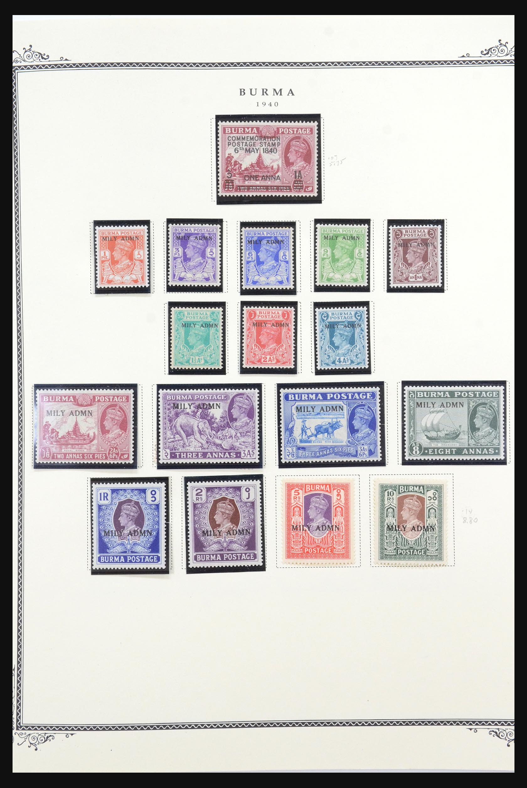 31553 003 - 31553 Burma en Ceylon 1857-1991.