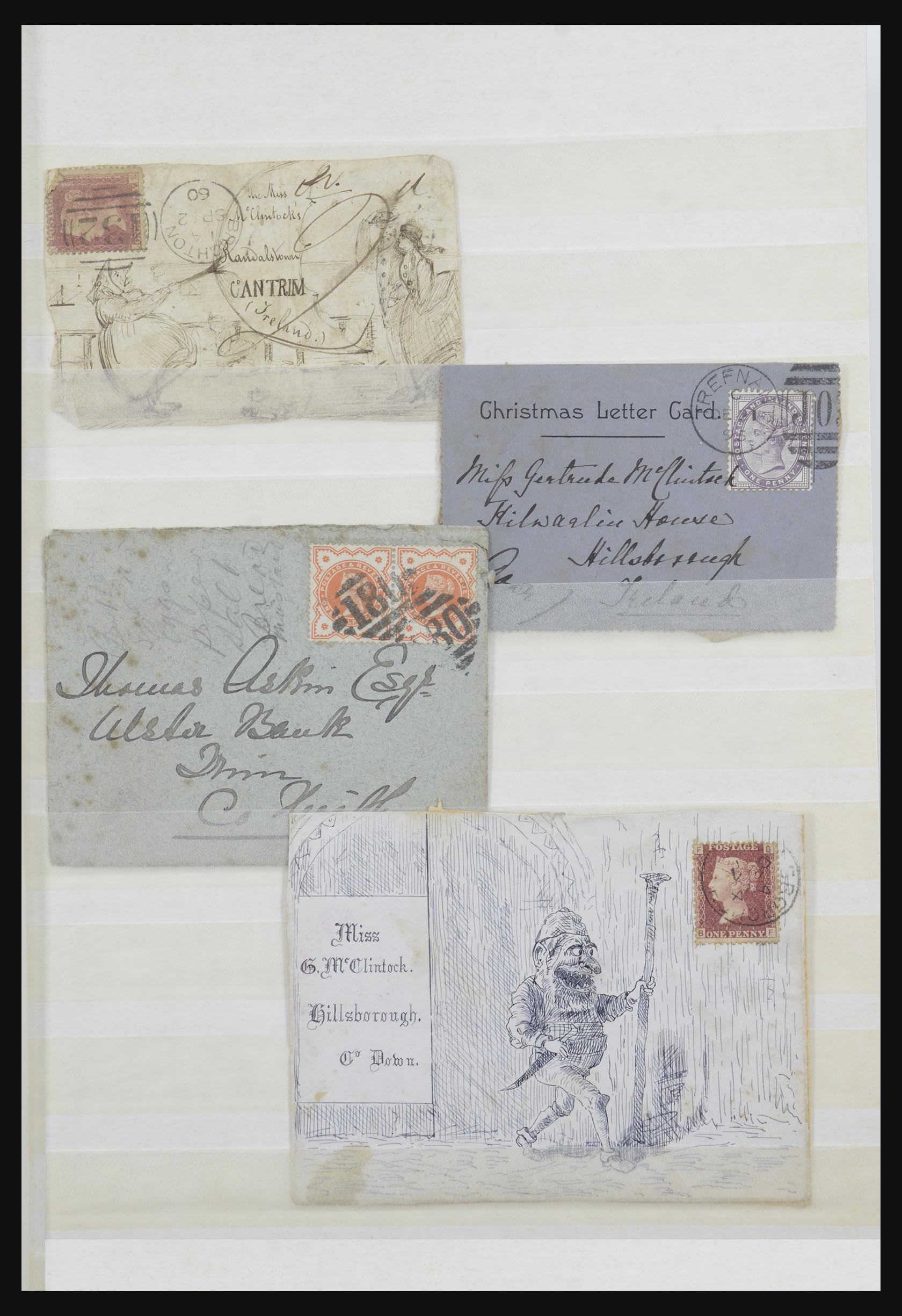 31579 001 - 31579 Ierland brieven en FDC's 1860-1975.