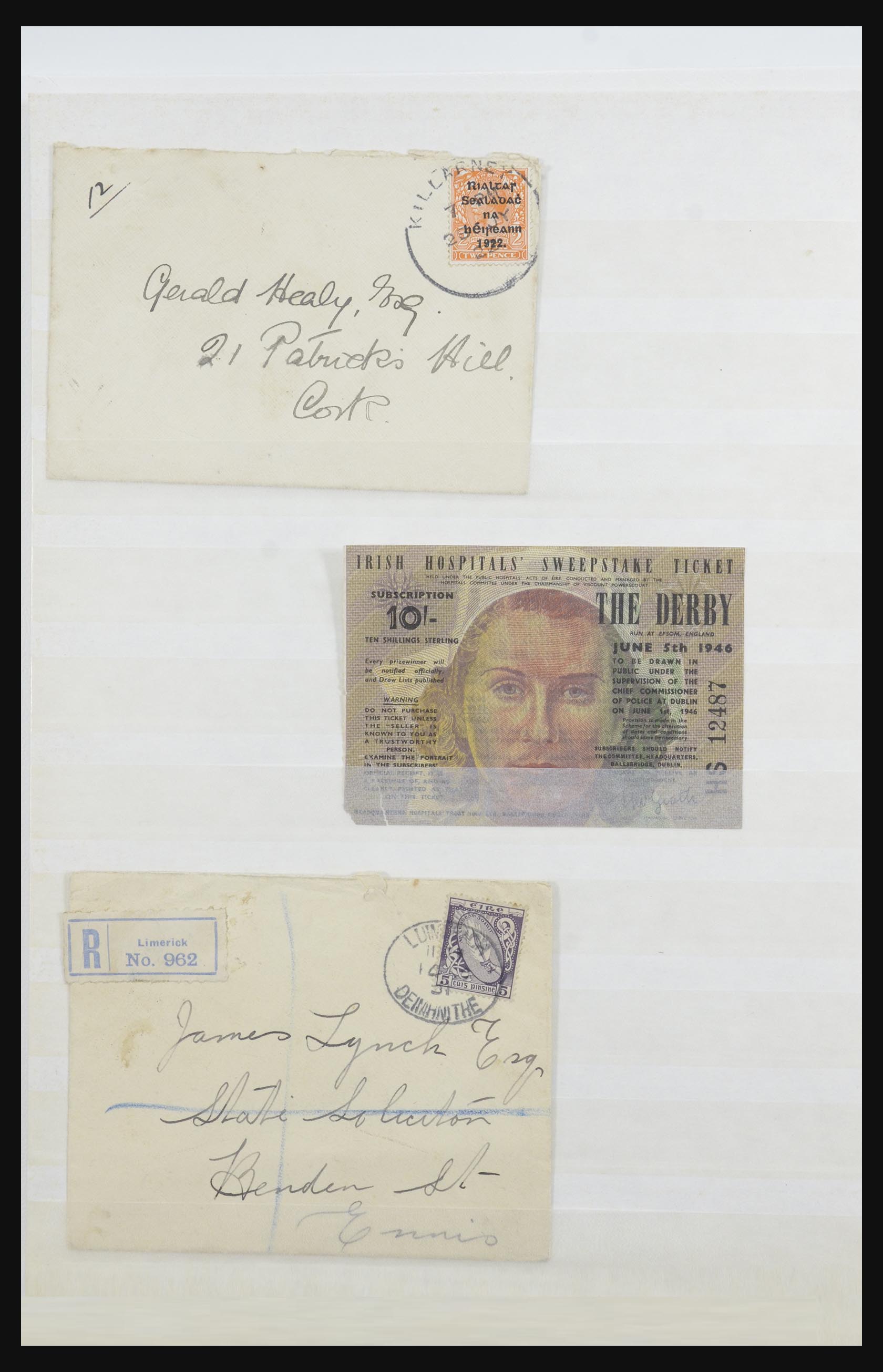31579 004 - 31579 Ierland brieven en FDC's 1860-1975.