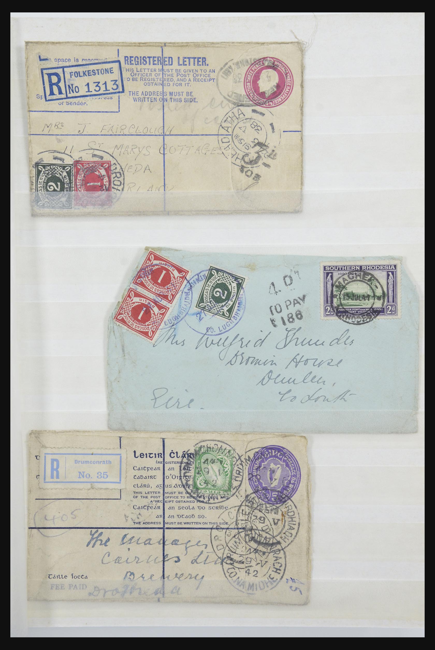 31579 005 - 31579 Ierland brieven en FDC's 1860-1975.