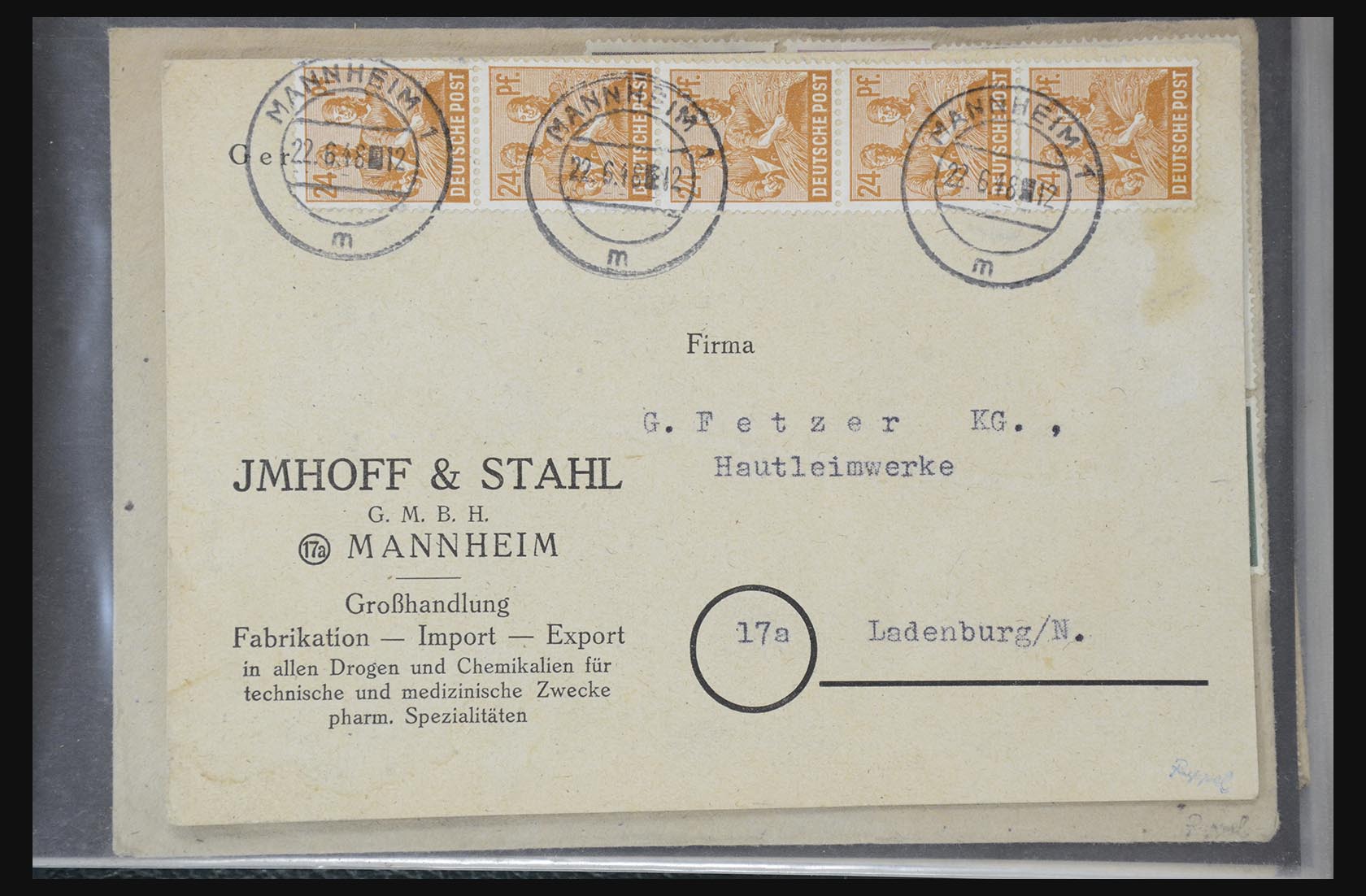 31581 024 - 31581 Germany covers and FDC's 1945-1981.