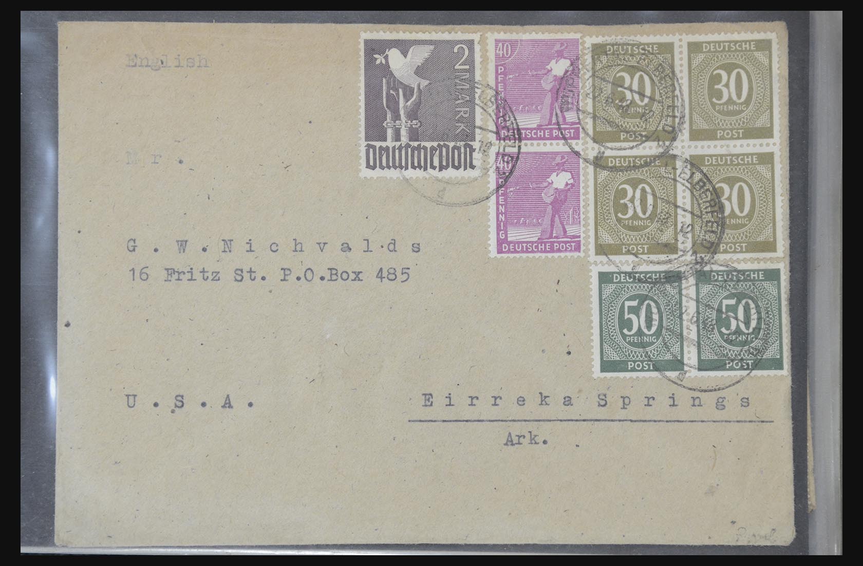 31581 025 - 31581 Germany covers and FDC's 1945-1981.