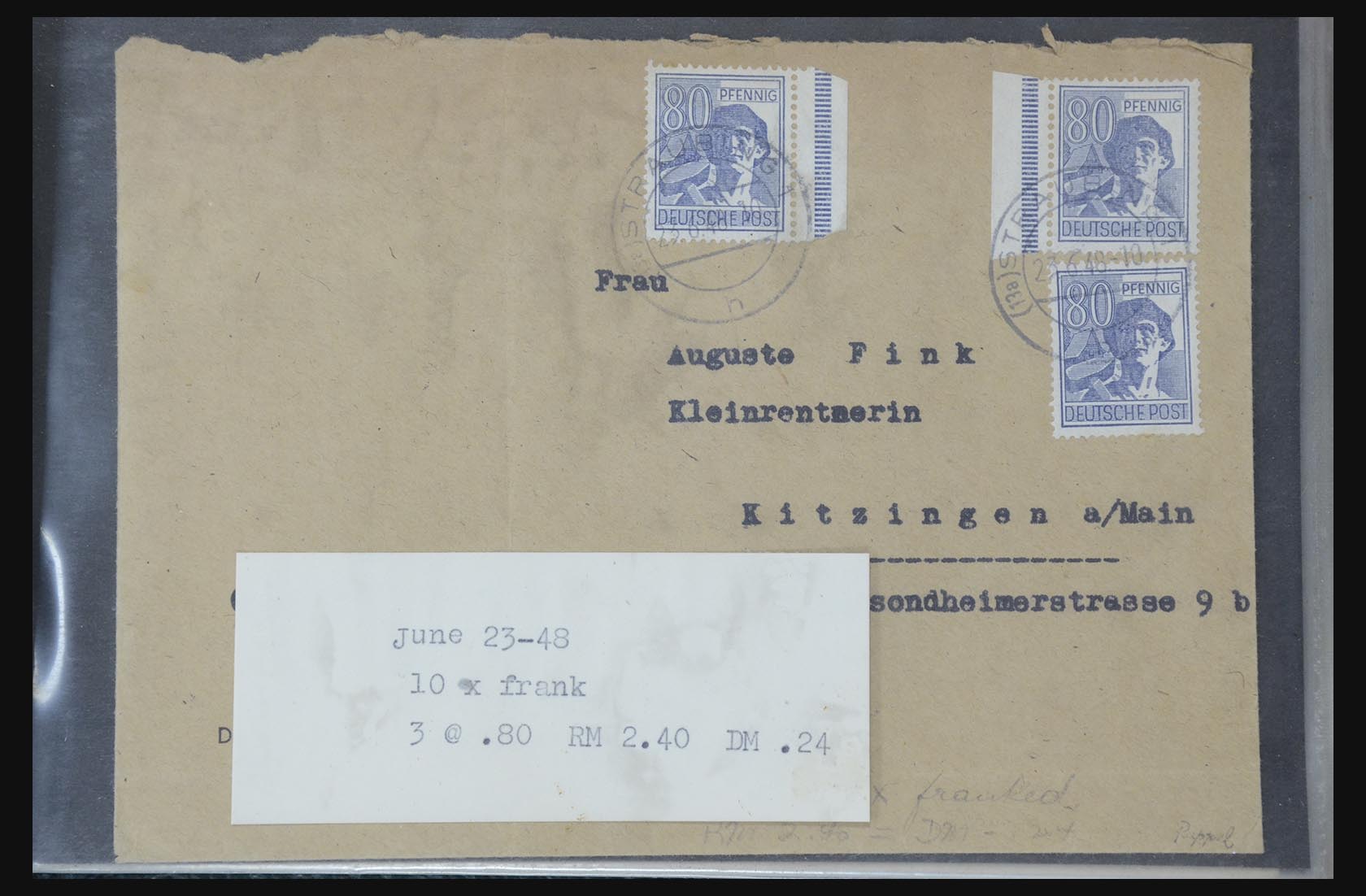 31581 032 - 31581 Germany covers and FDC's 1945-1981.