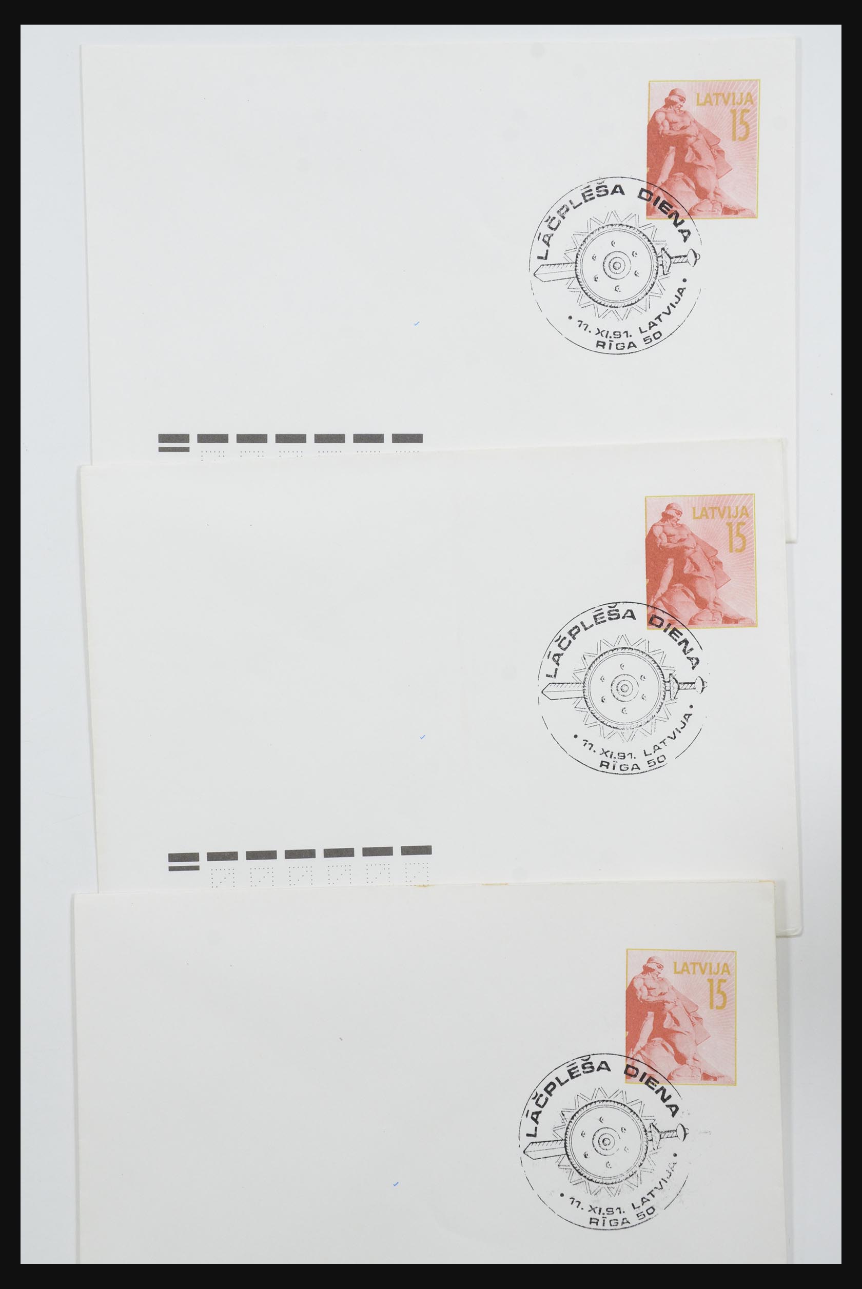 31584 066 - 31584 Latvia covers/FDC's and postal stationeries 1990-1992.