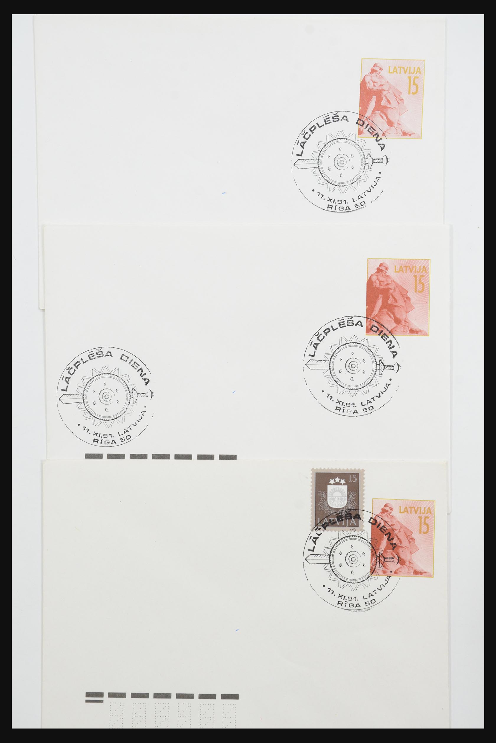 31584 070 - 31584 Latvia covers/FDC's and postal stationeries 1990-1992.
