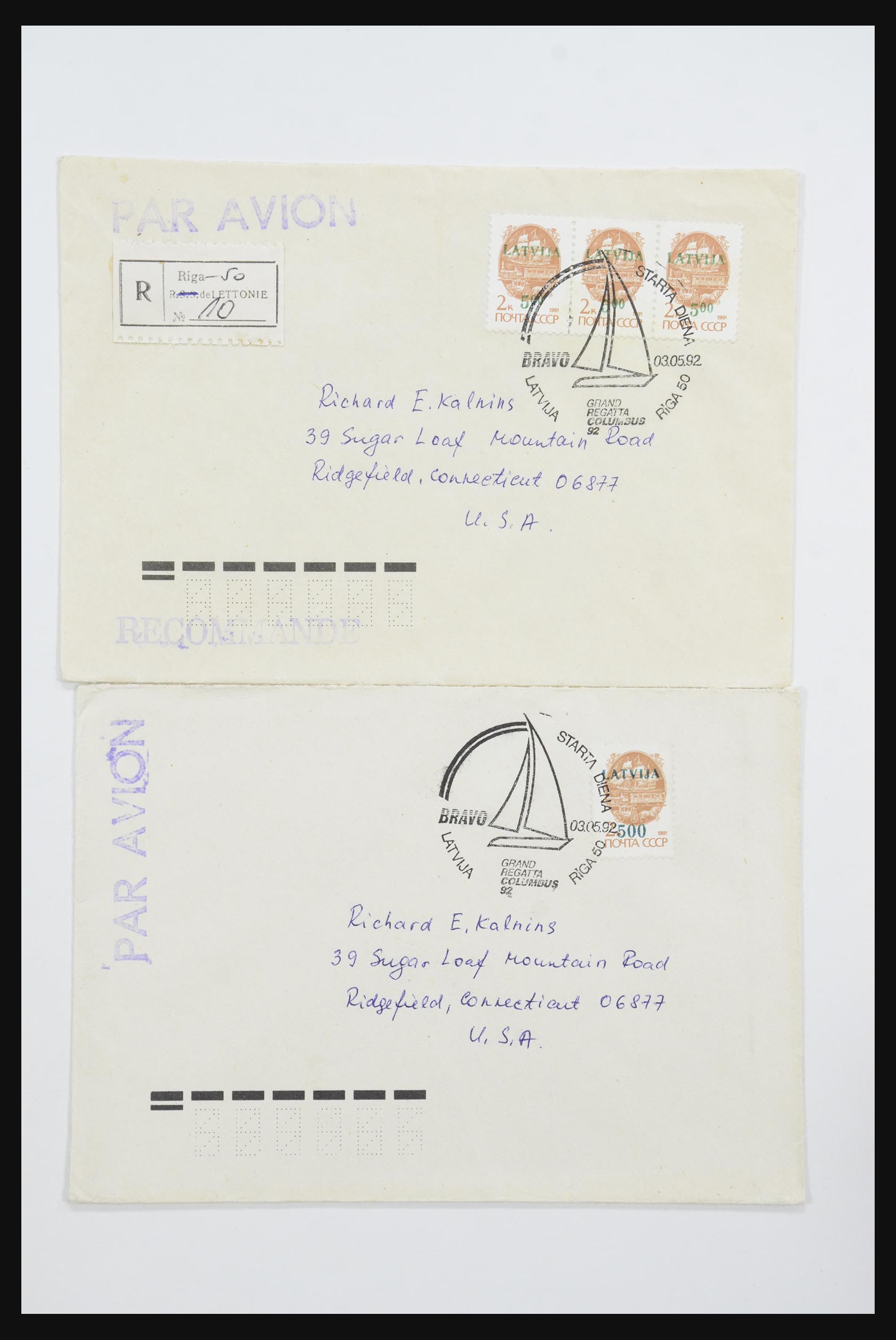 31584 076 - 31584 Latvia covers/FDC's and postal stationeries 1990-1992.