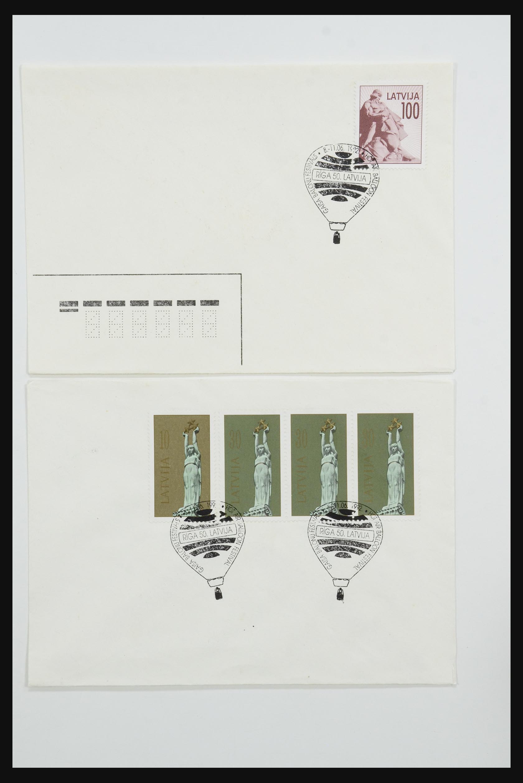 31584 080 - 31584 Latvia covers/FDC's and postal stationeries 1990-1992.