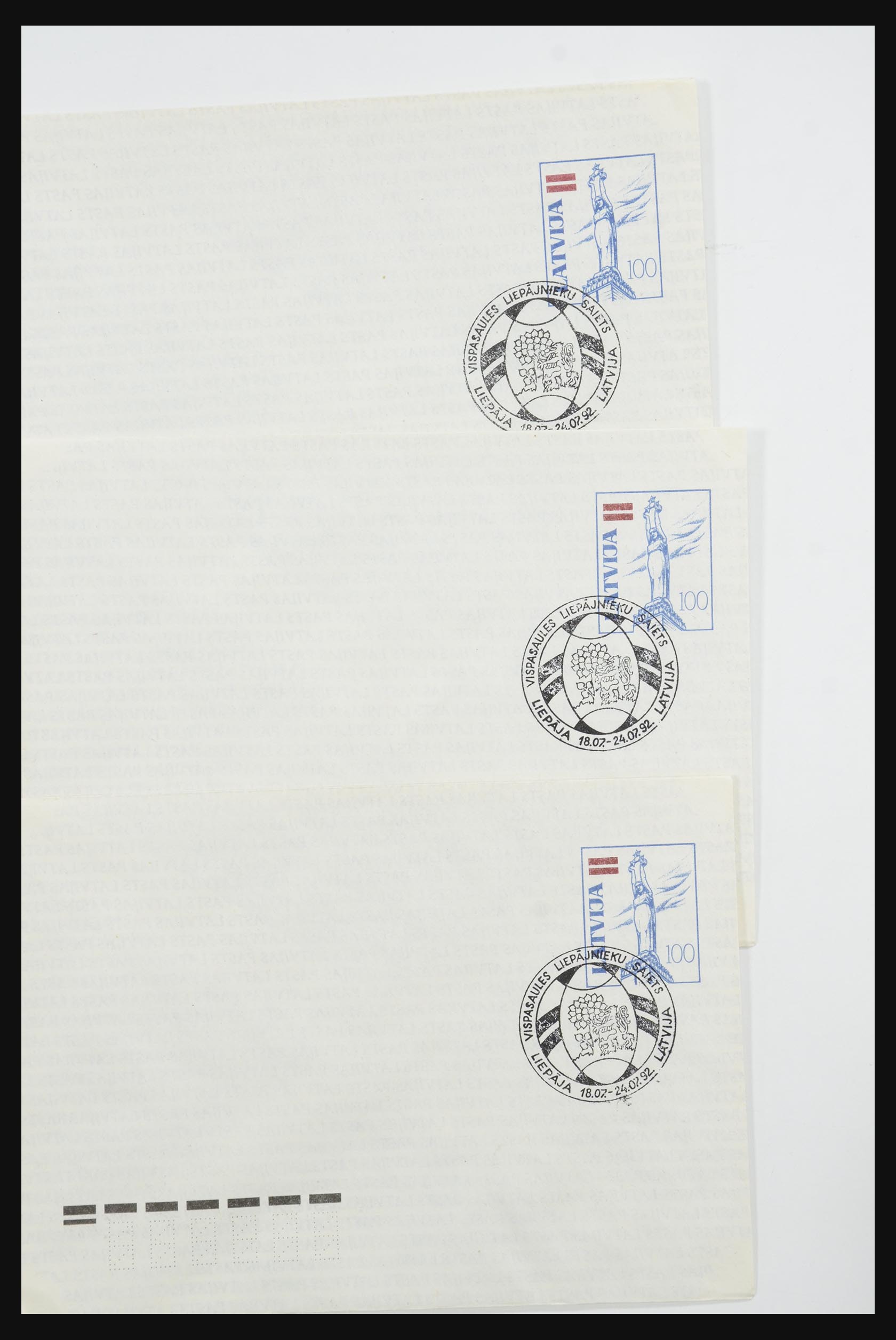 31584 084 - 31584 Latvia covers/FDC's and postal stationeries 1990-1992.