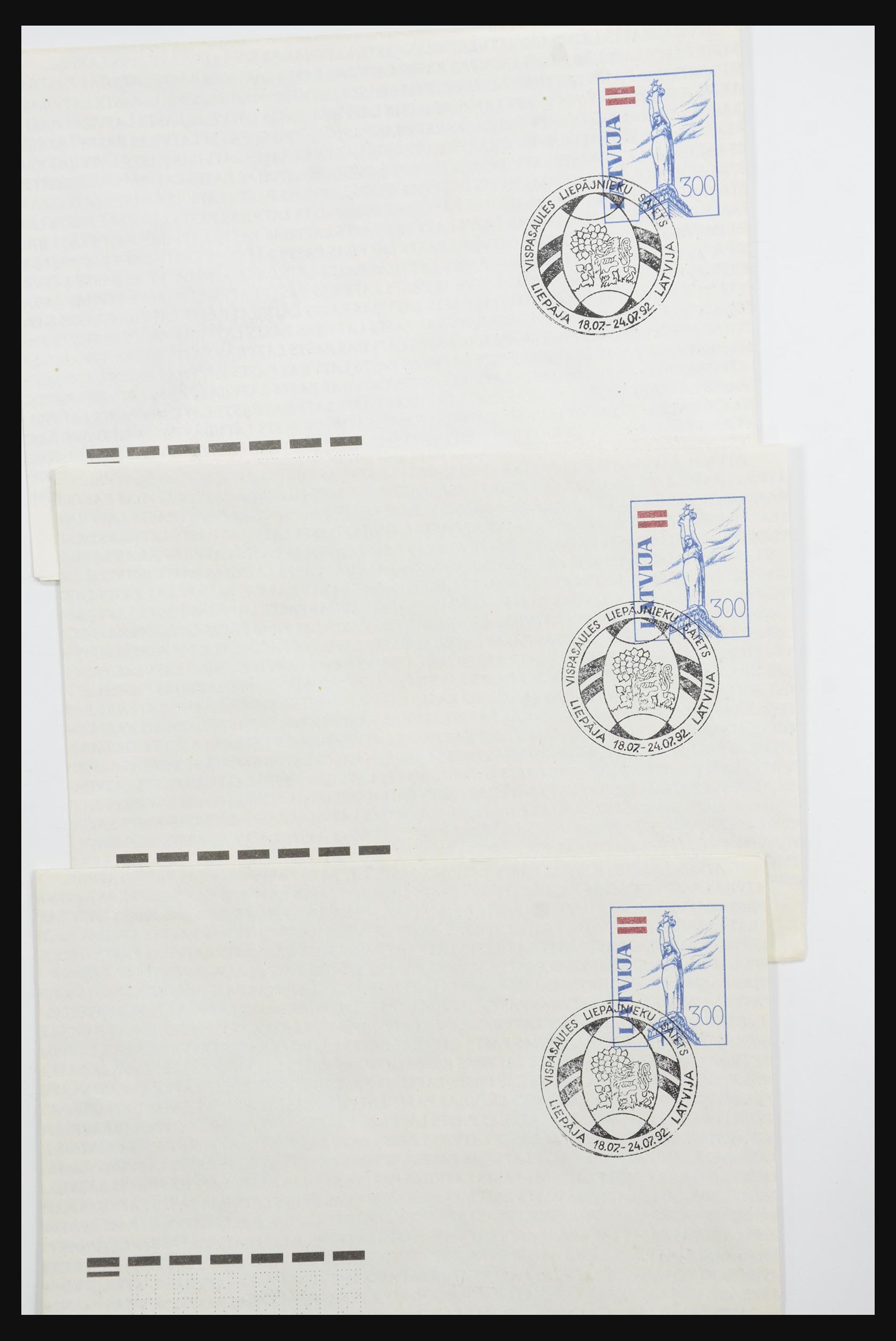31584 090 - 31584 Latvia covers/FDC's and postal stationeries 1990-1992.