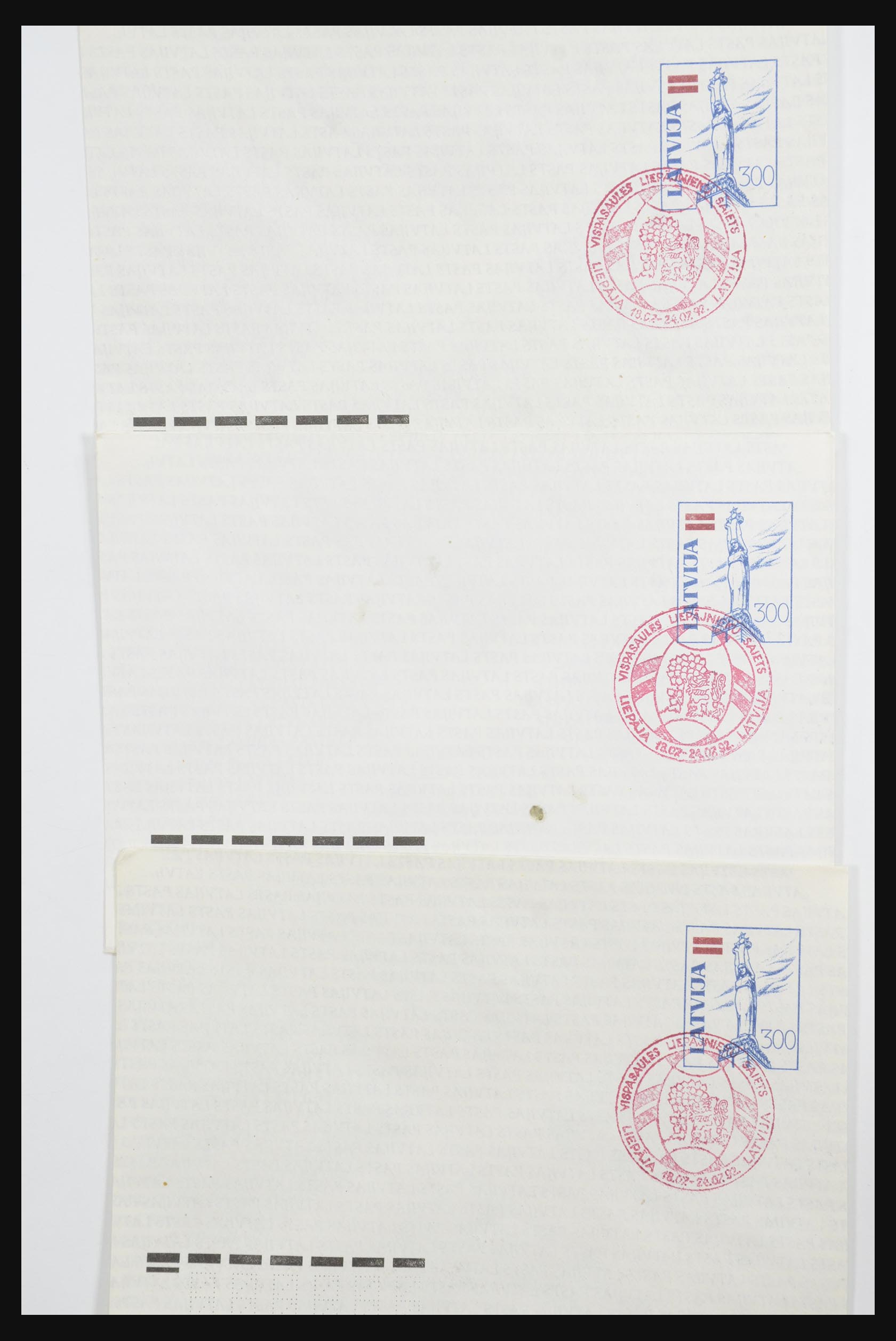 31584 095 - 31584 Latvia covers/FDC's and postal stationeries 1990-1992.
