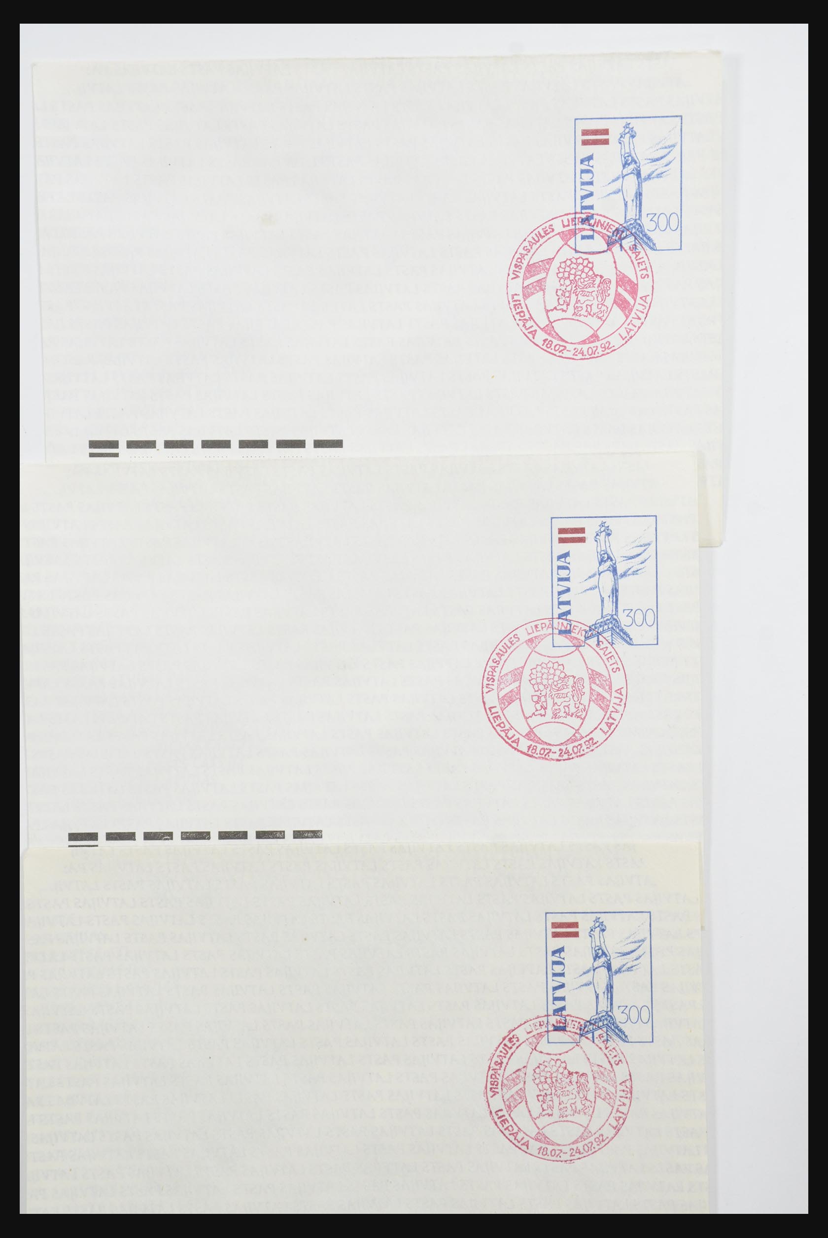 31584 098 - 31584 Latvia covers/FDC's and postal stationeries 1990-1992.