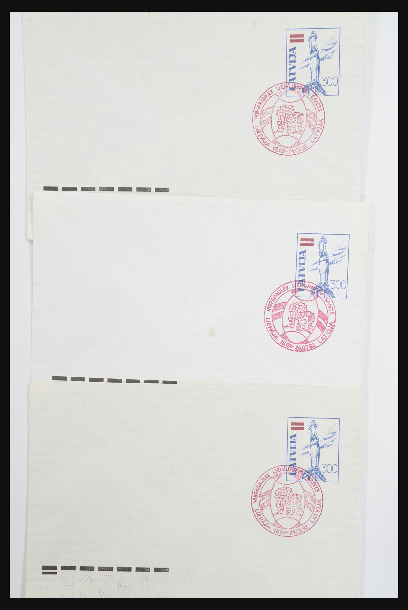 31584 101 - 31584 Latvia covers/FDC's and postal stationeries 1990-1992.