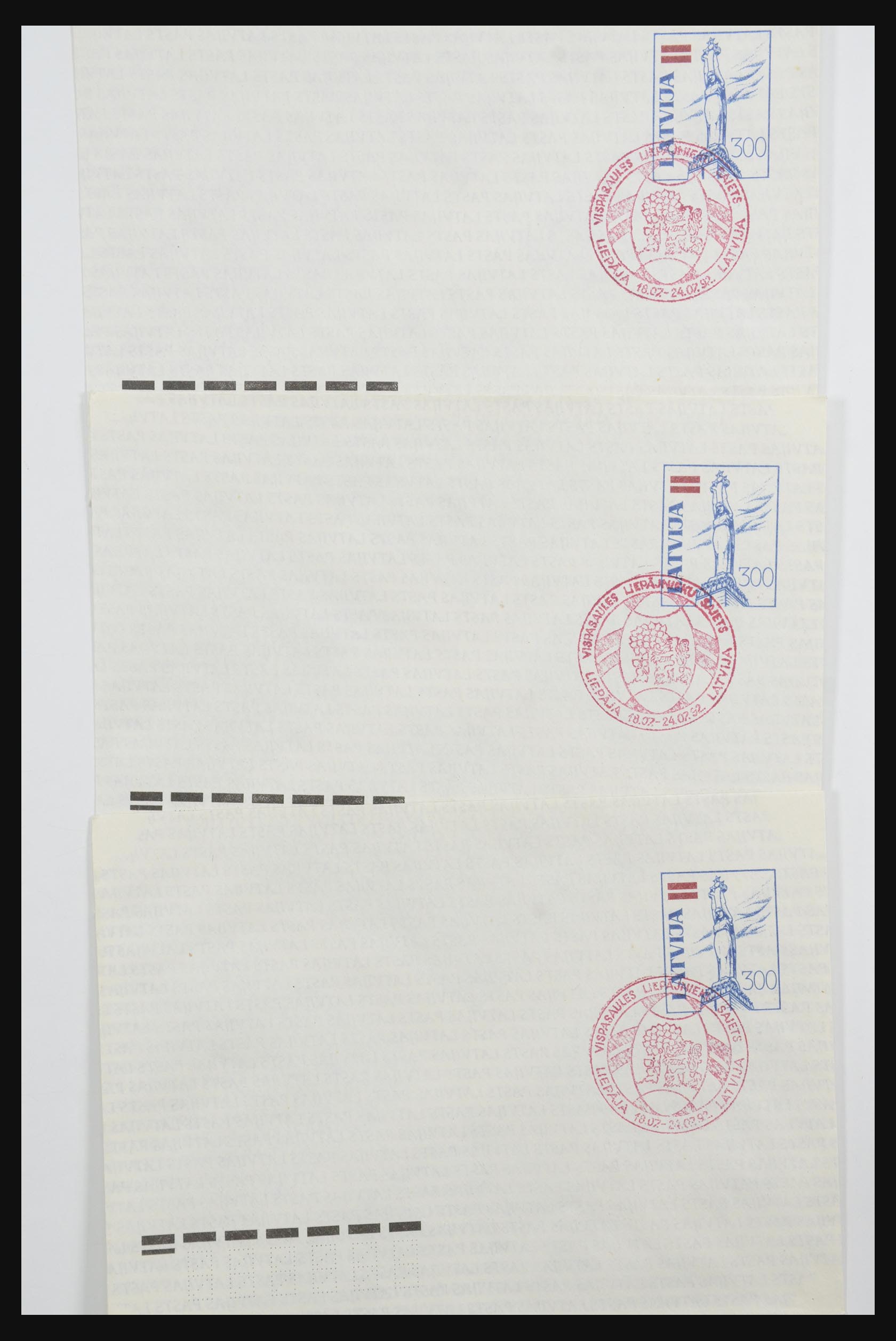 31584 102 - 31584 Latvia covers/FDC's and postal stationeries 1990-1992.