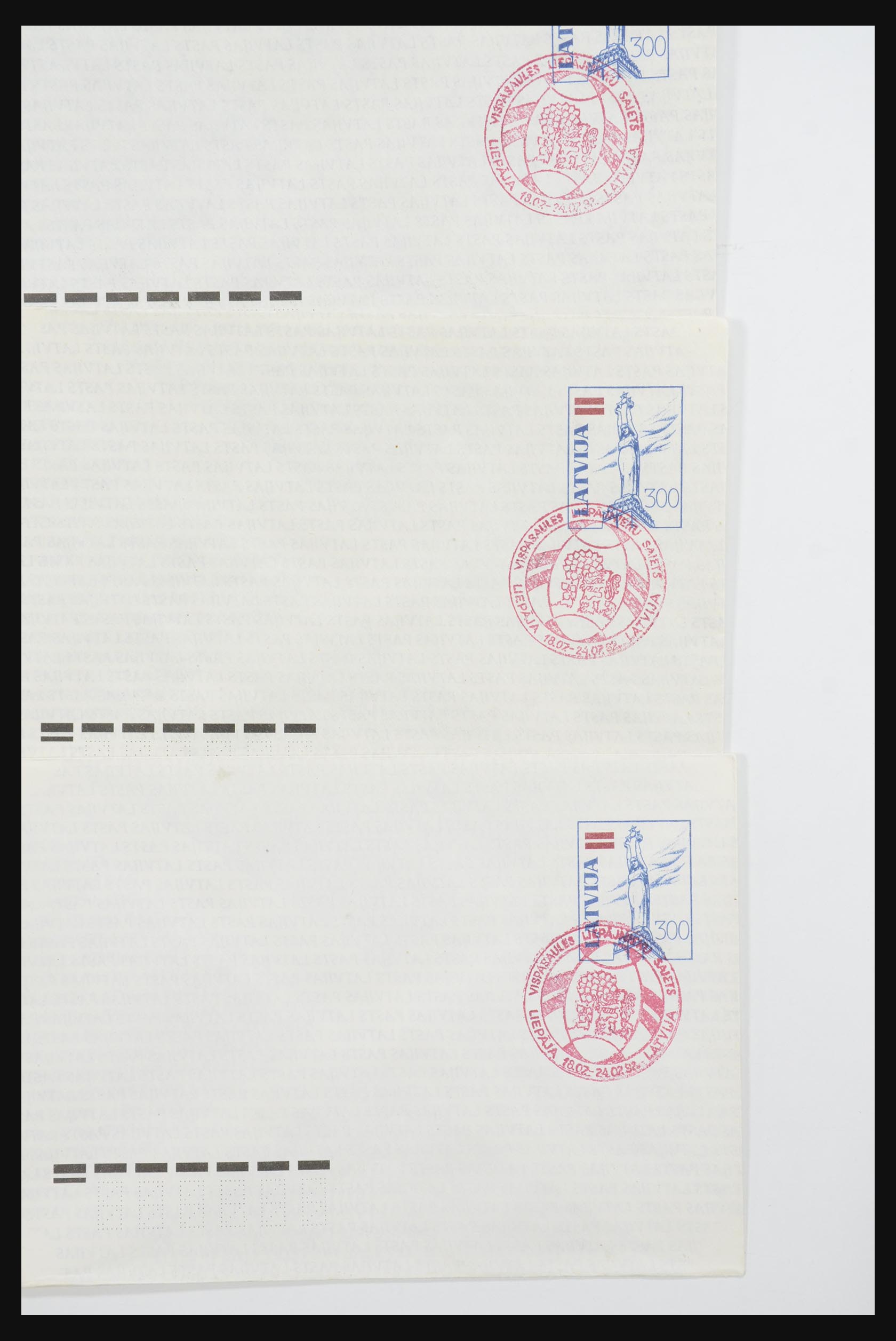 31584 103 - 31584 Latvia covers/FDC's and postal stationeries 1990-1992.
