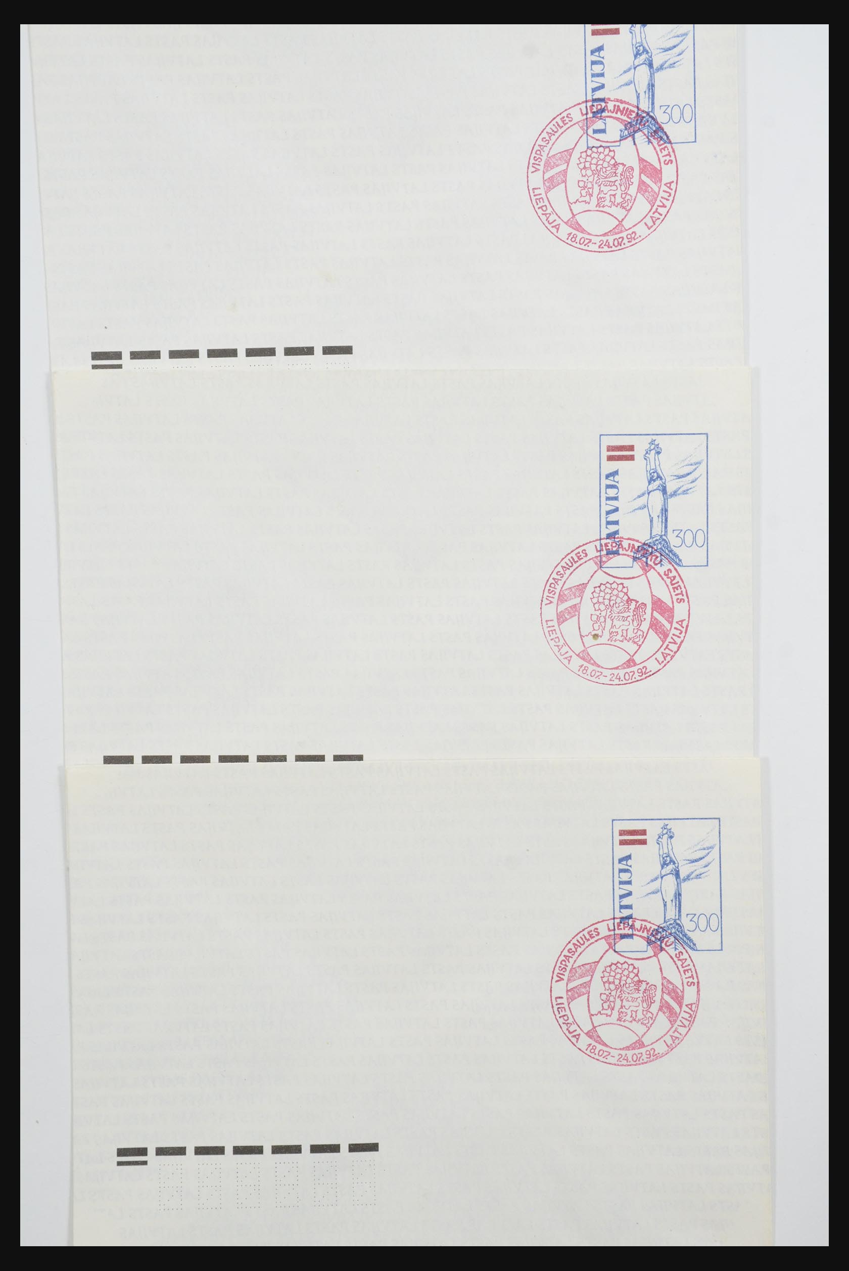 31584 104 - 31584 Latvia covers/FDC's and postal stationeries 1990-1992.