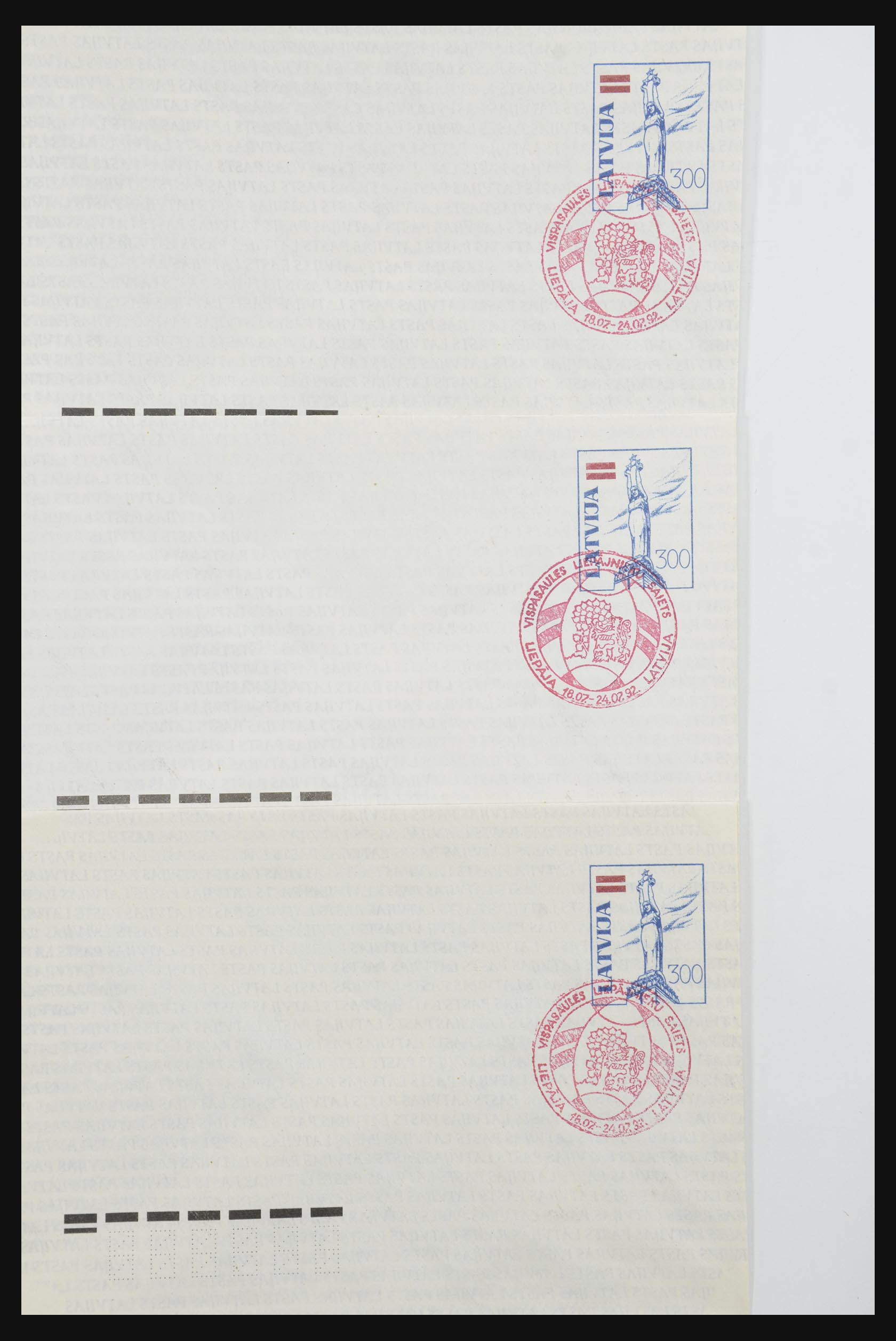 31584 106 - 31584 Latvia covers/FDC's and postal stationeries 1990-1992.