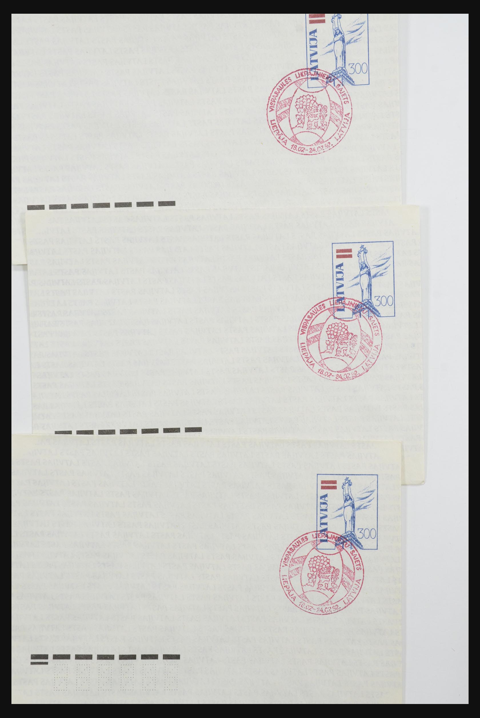 31584 108 - 31584 Latvia covers/FDC's and postal stationeries 1990-1992.