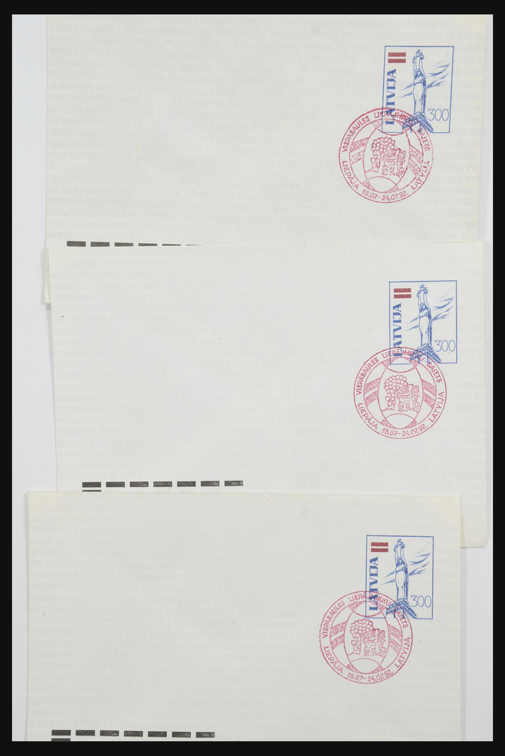 31584 109 - 31584 Latvia covers/FDC's and postal stationeries 1990-1992.