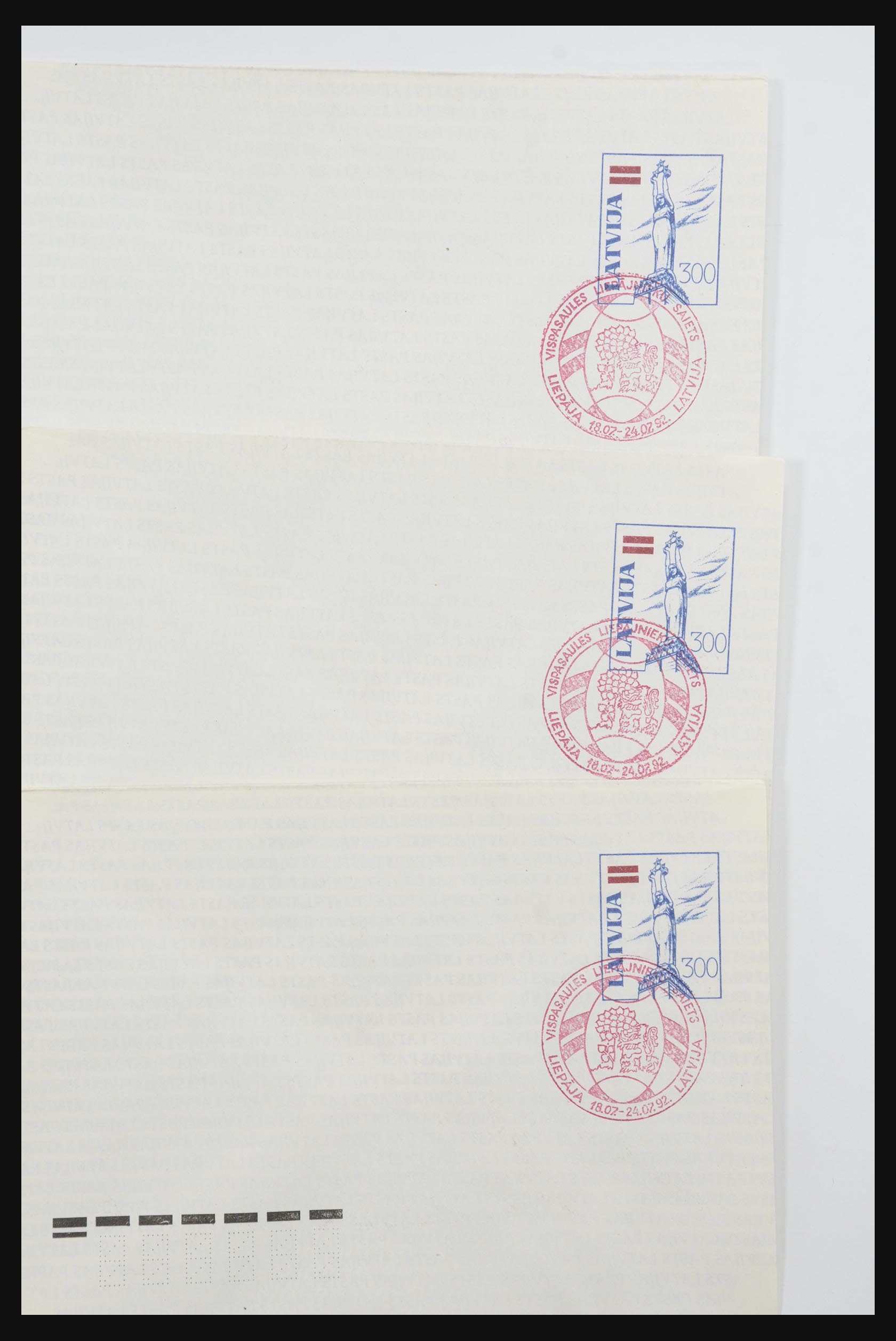 31584 111 - 31584 Latvia covers/FDC's and postal stationeries 1990-1992.