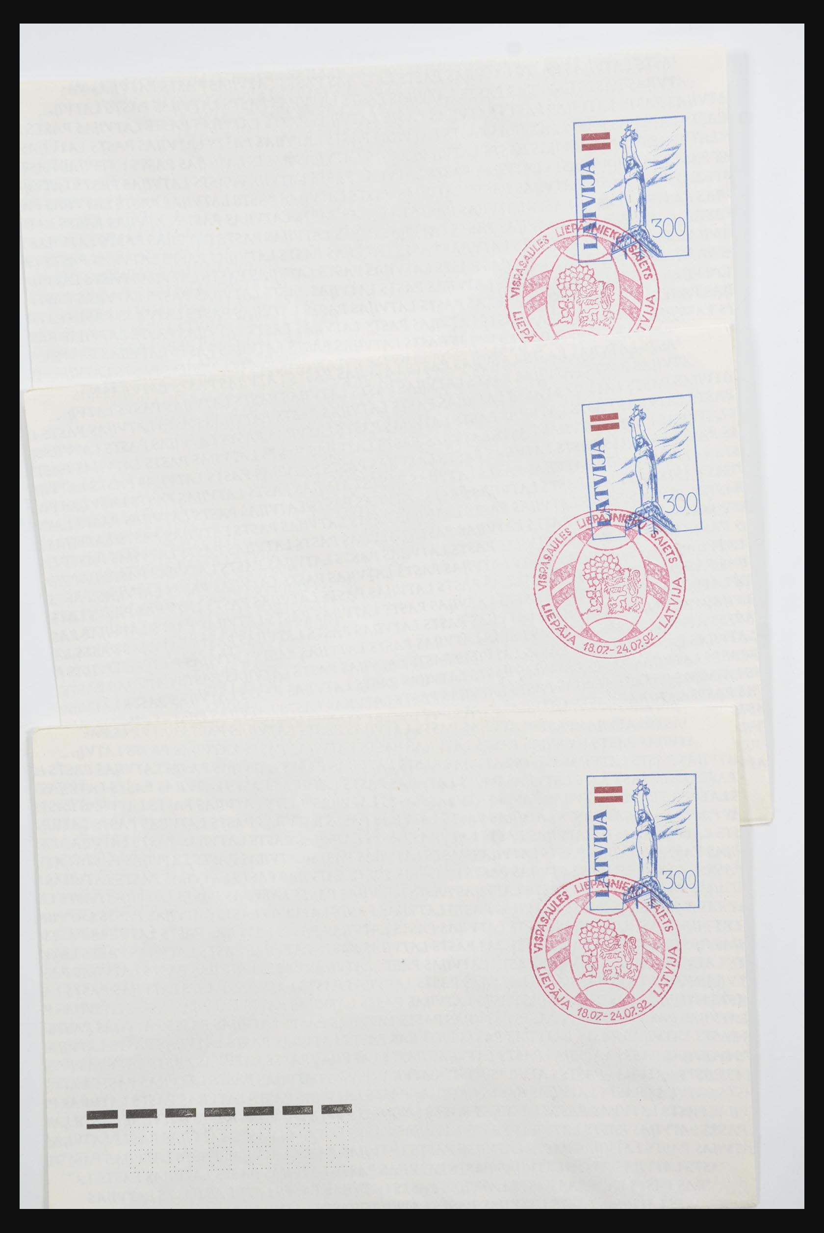 31584 118 - 31584 Latvia covers/FDC's and postal stationeries 1990-1992.