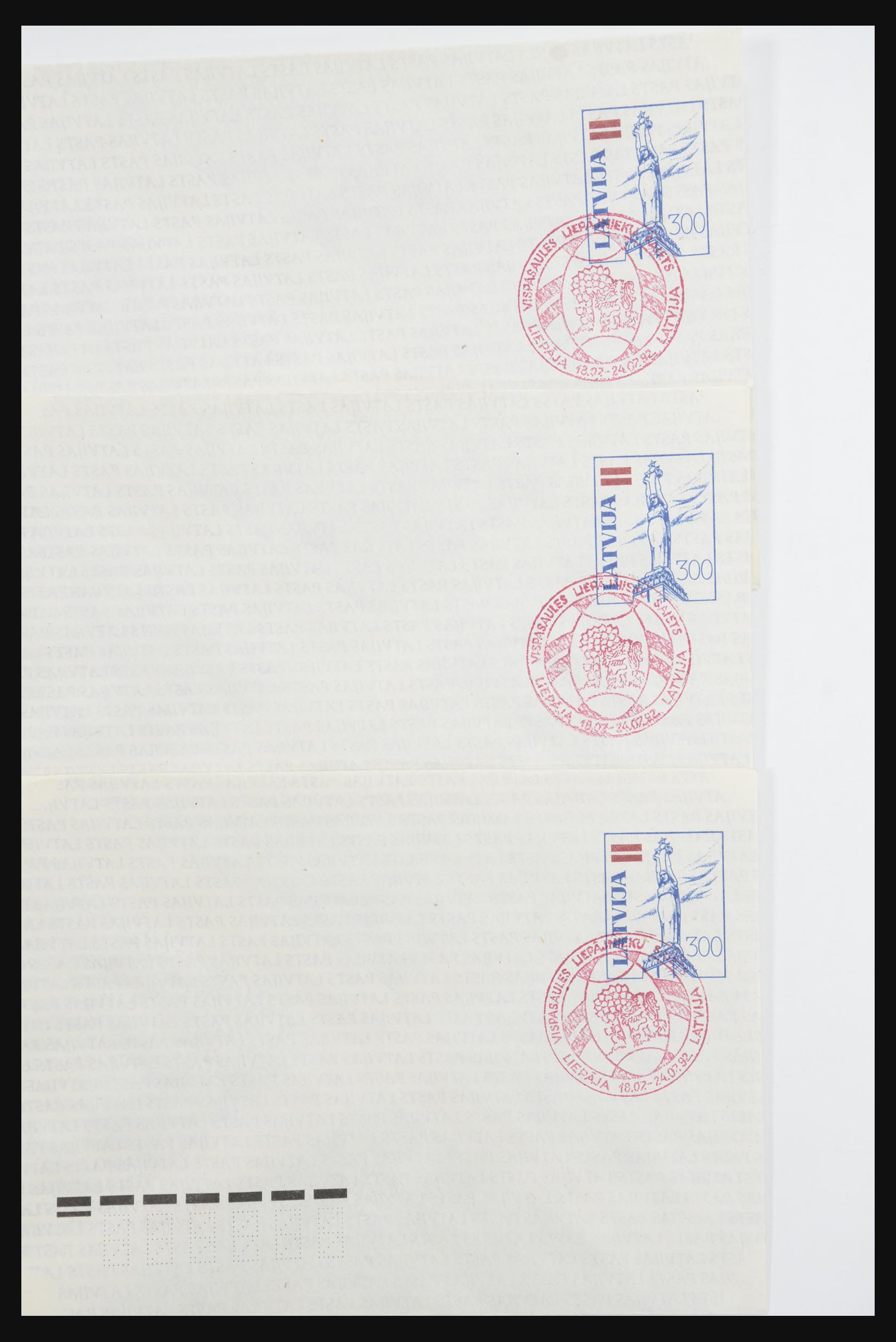 31584 120 - 31584 Latvia covers/FDC's and postal stationeries 1990-1992.