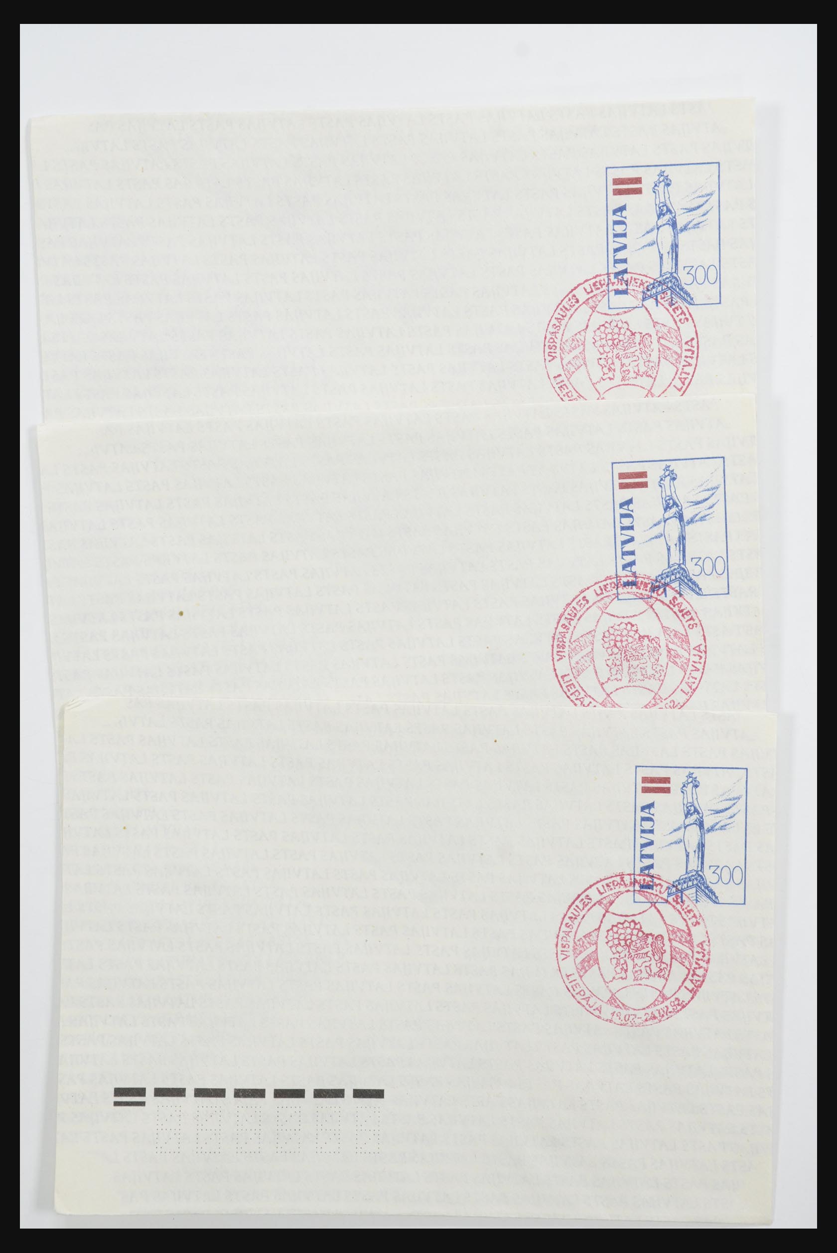 31584 122 - 31584 Latvia covers/FDC's and postal stationeries 1990-1992.