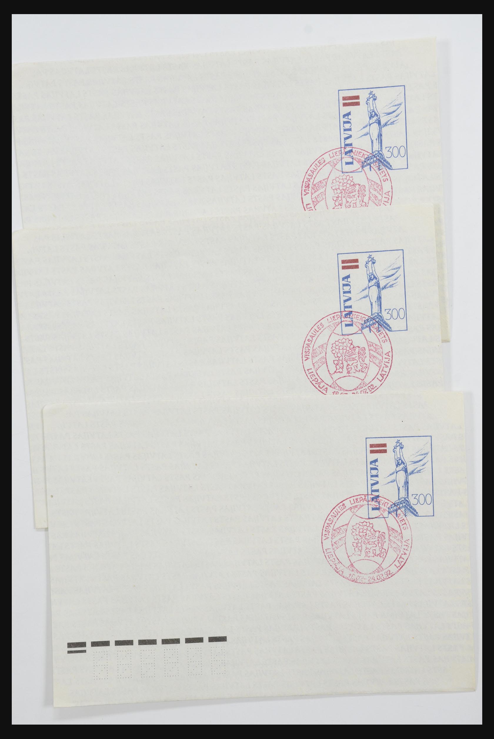 31584 125 - 31584 Latvia covers/FDC's and postal stationeries 1990-1992.