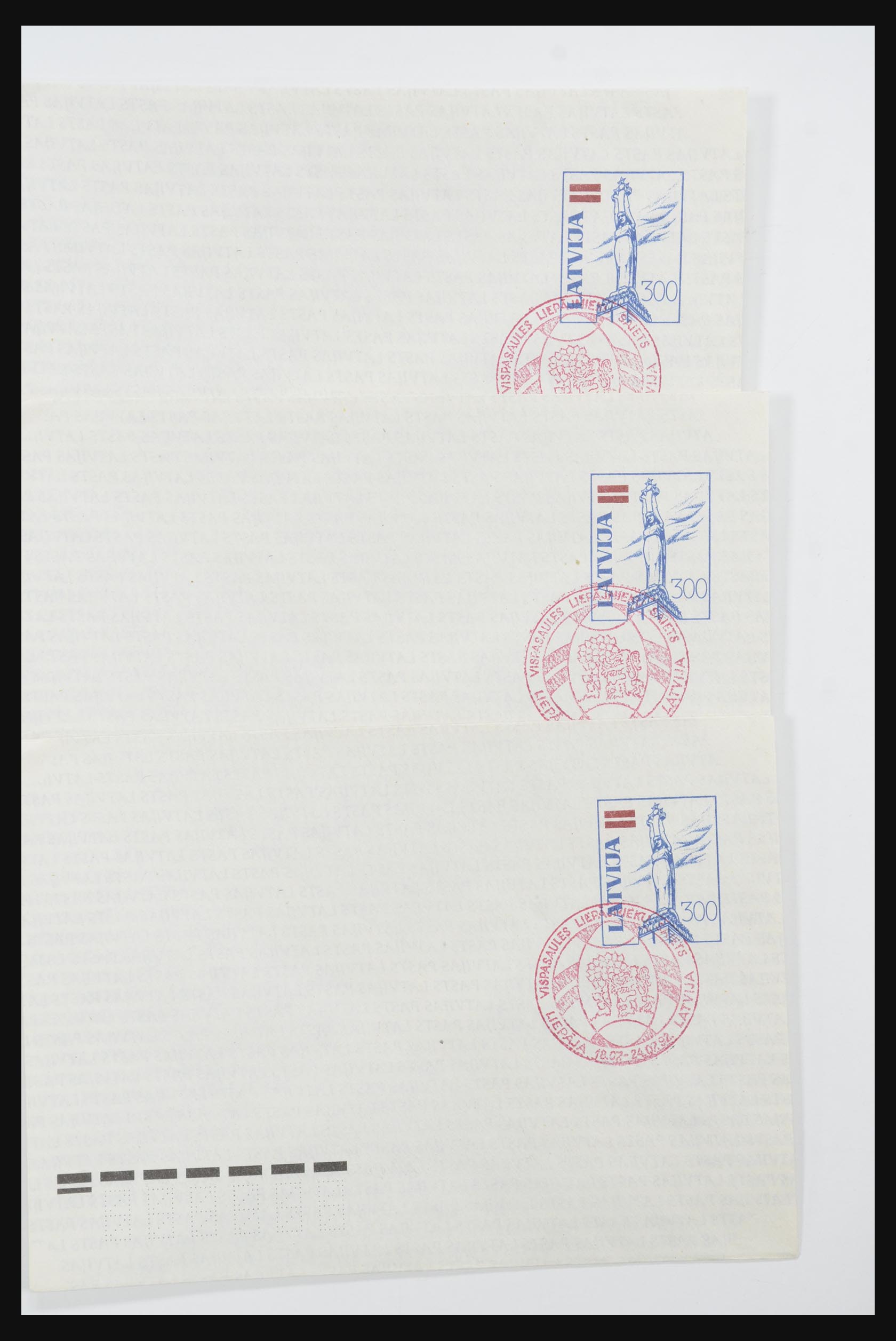 31584 126 - 31584 Latvia covers/FDC's and postal stationeries 1990-1992.