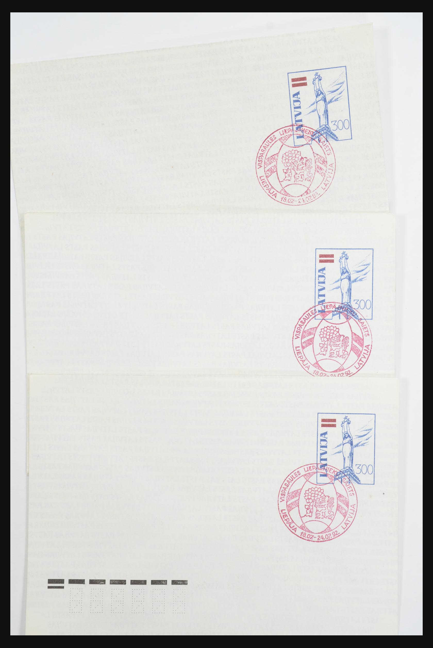 31584 129 - 31584 Latvia covers/FDC's and postal stationeries 1990-1992.
