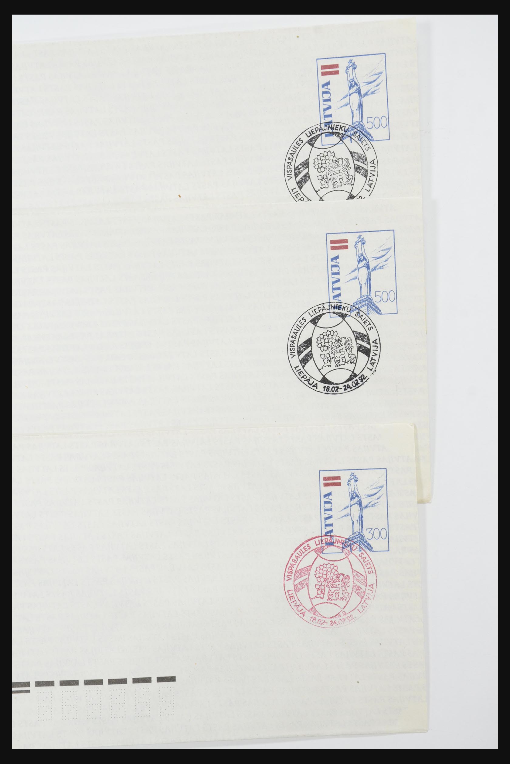31584 130 - 31584 Latvia covers/FDC's and postal stationeries 1990-1992.