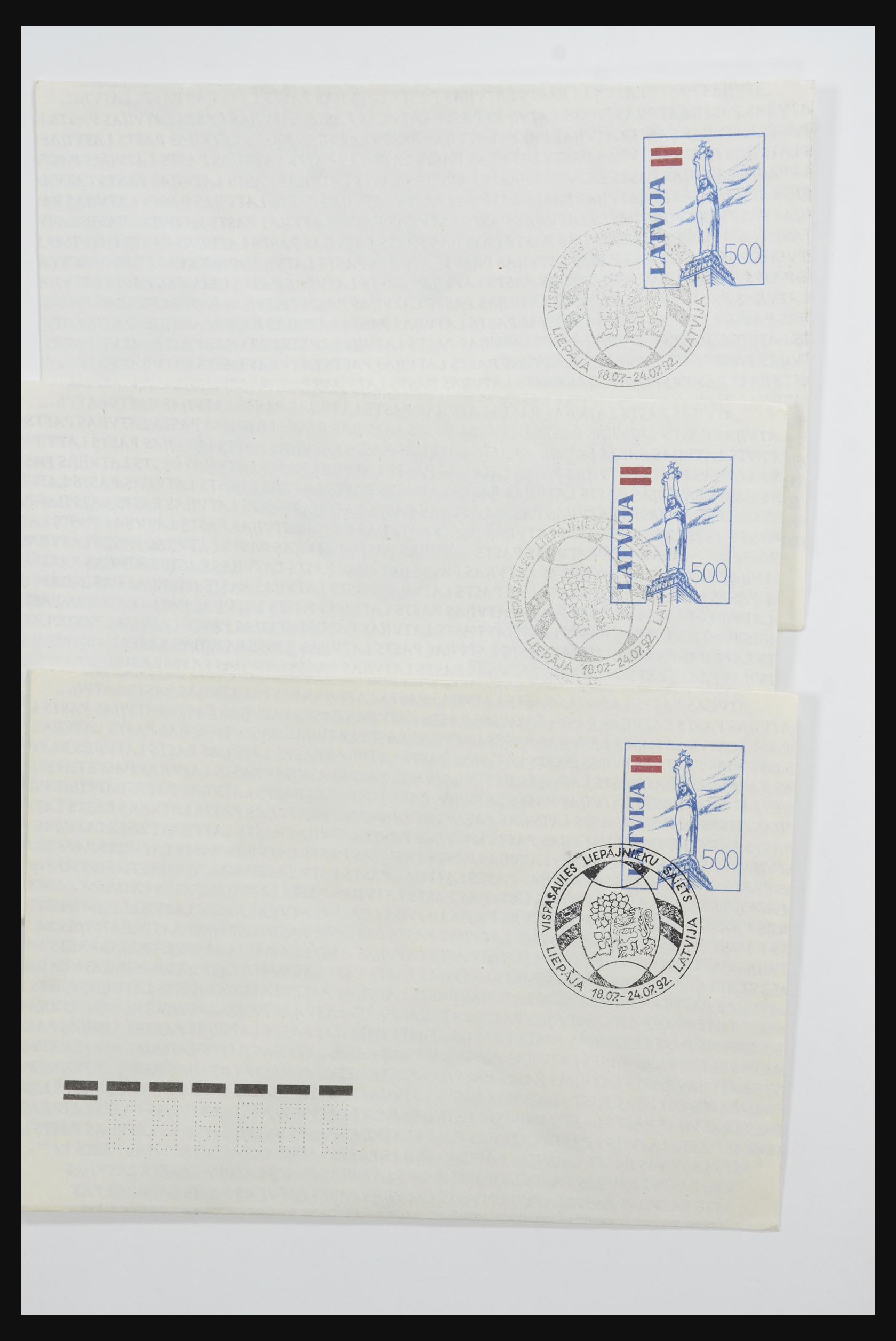 31584 132 - 31584 Latvia covers/FDC's and postal stationeries 1990-1992.