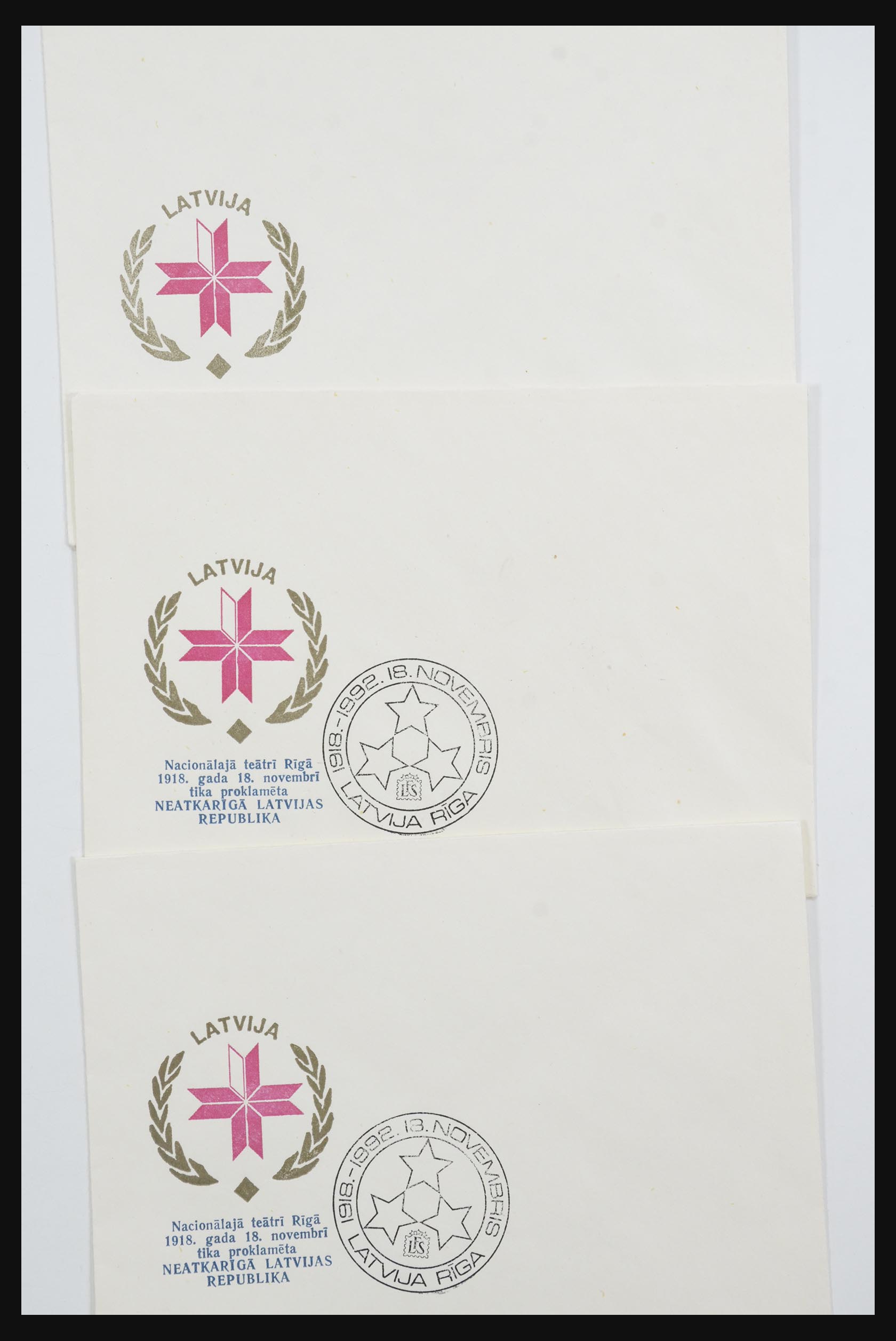 31584 608 - 31584 Latvia covers/FDC's and postal stationeries 1990-1992.