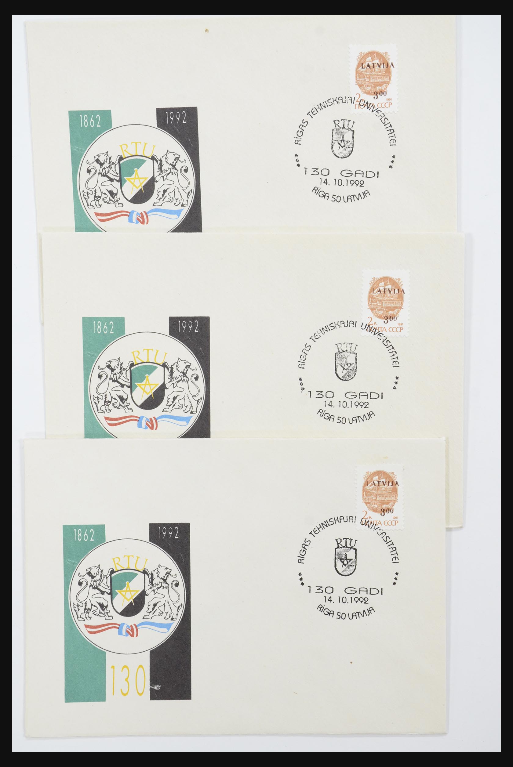 31584 625 - 31584 Latvia covers/FDC's and postal stationeries 1990-1992.