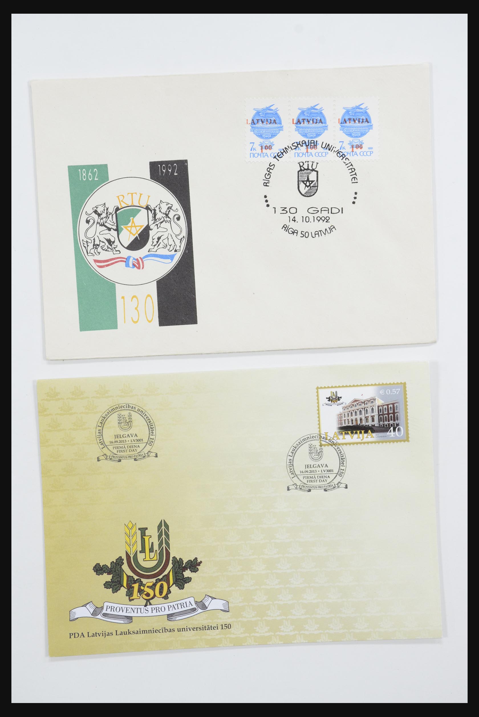 31584 626 - 31584 Letland brieven/FDC's en postwaardestukken 1990-1992.