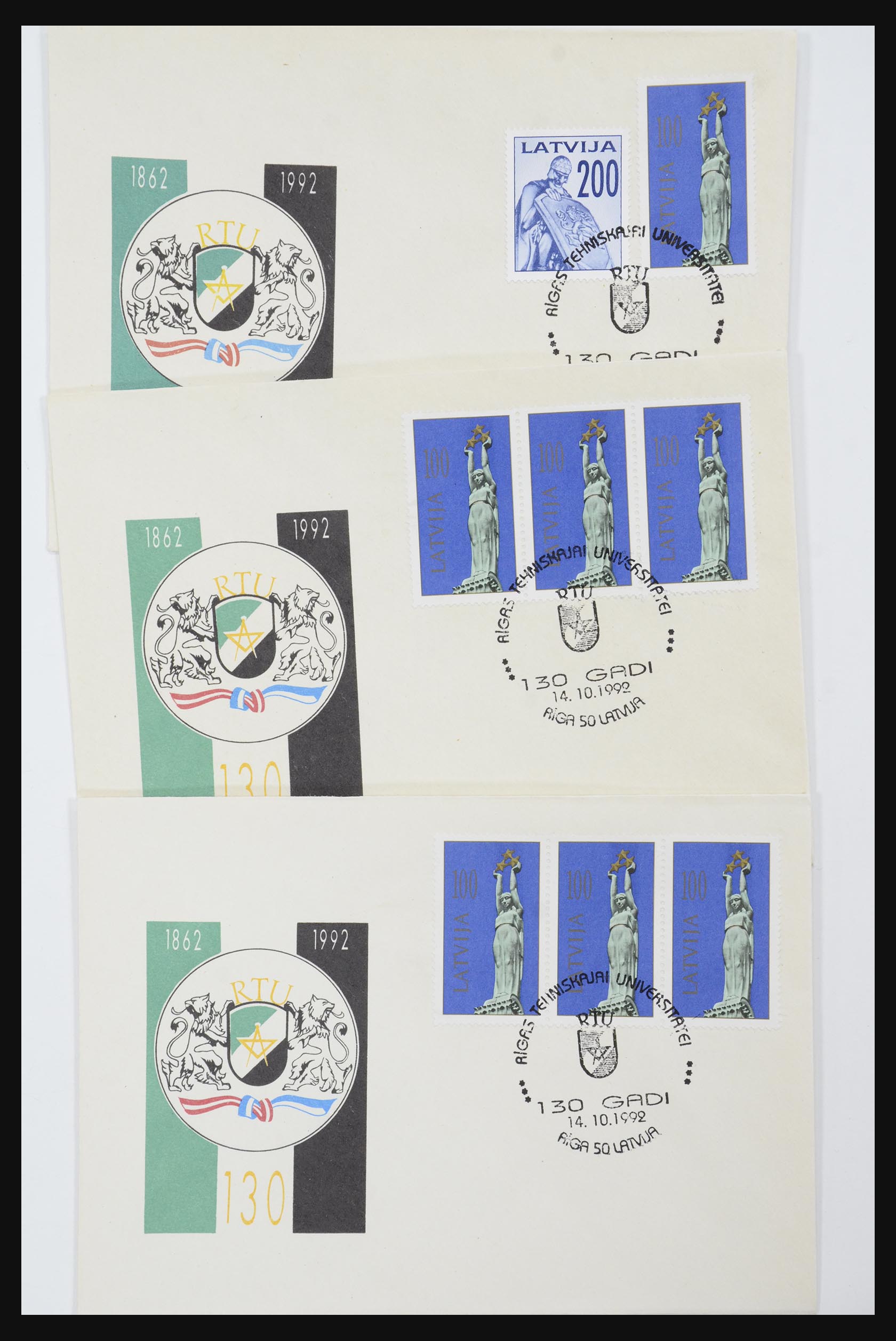 31584 627 - 31584 Letland brieven/FDC's en postwaardestukken 1990-1992.