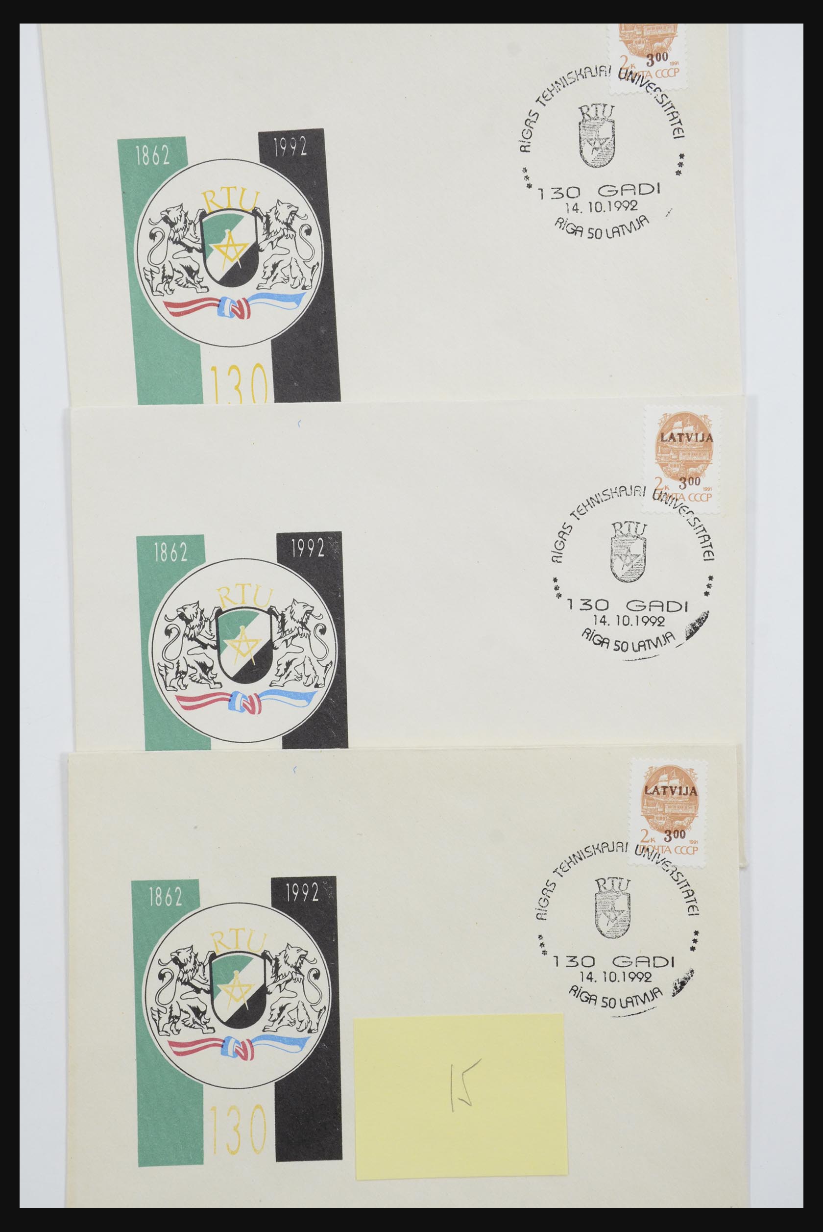 31584 628 - 31584 Letland brieven/FDC's en postwaardestukken 1990-1992.