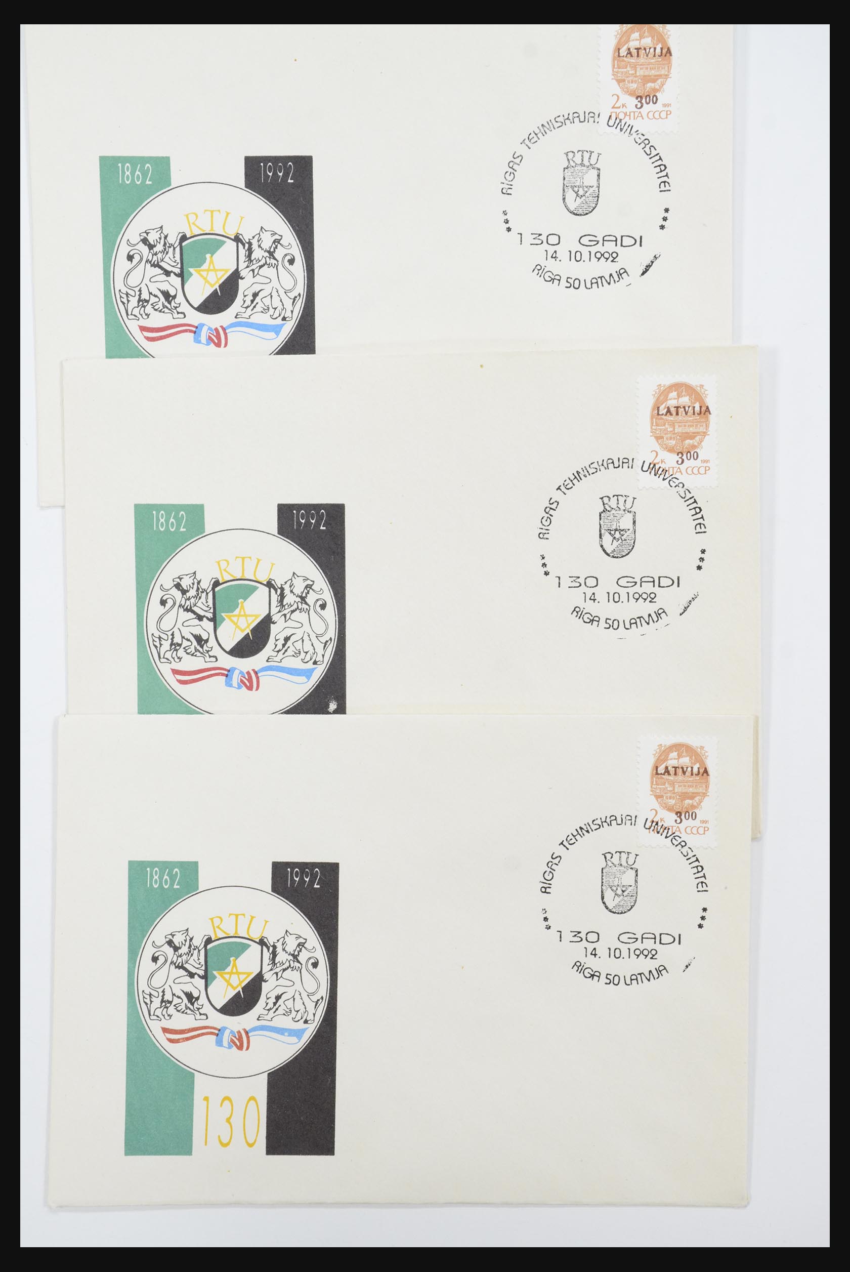 31584 629 - 31584 Letland brieven/FDC's en postwaardestukken 1990-1992.