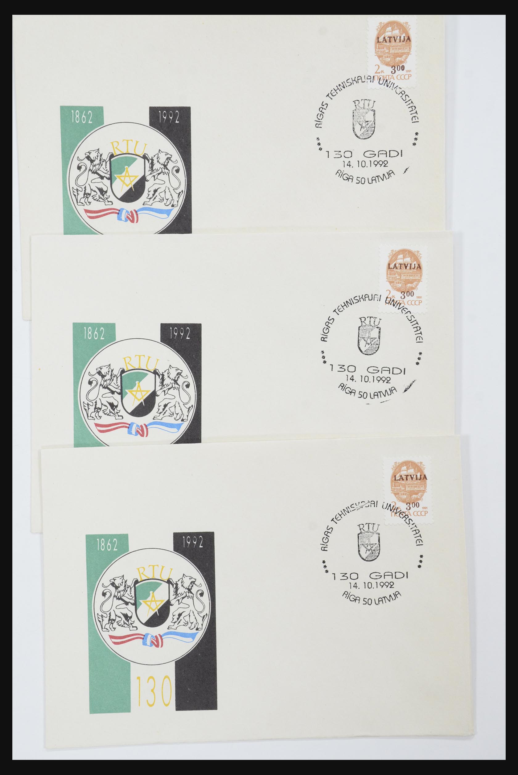 31584 630 - 31584 Letland brieven/FDC's en postwaardestukken 1990-1992.
