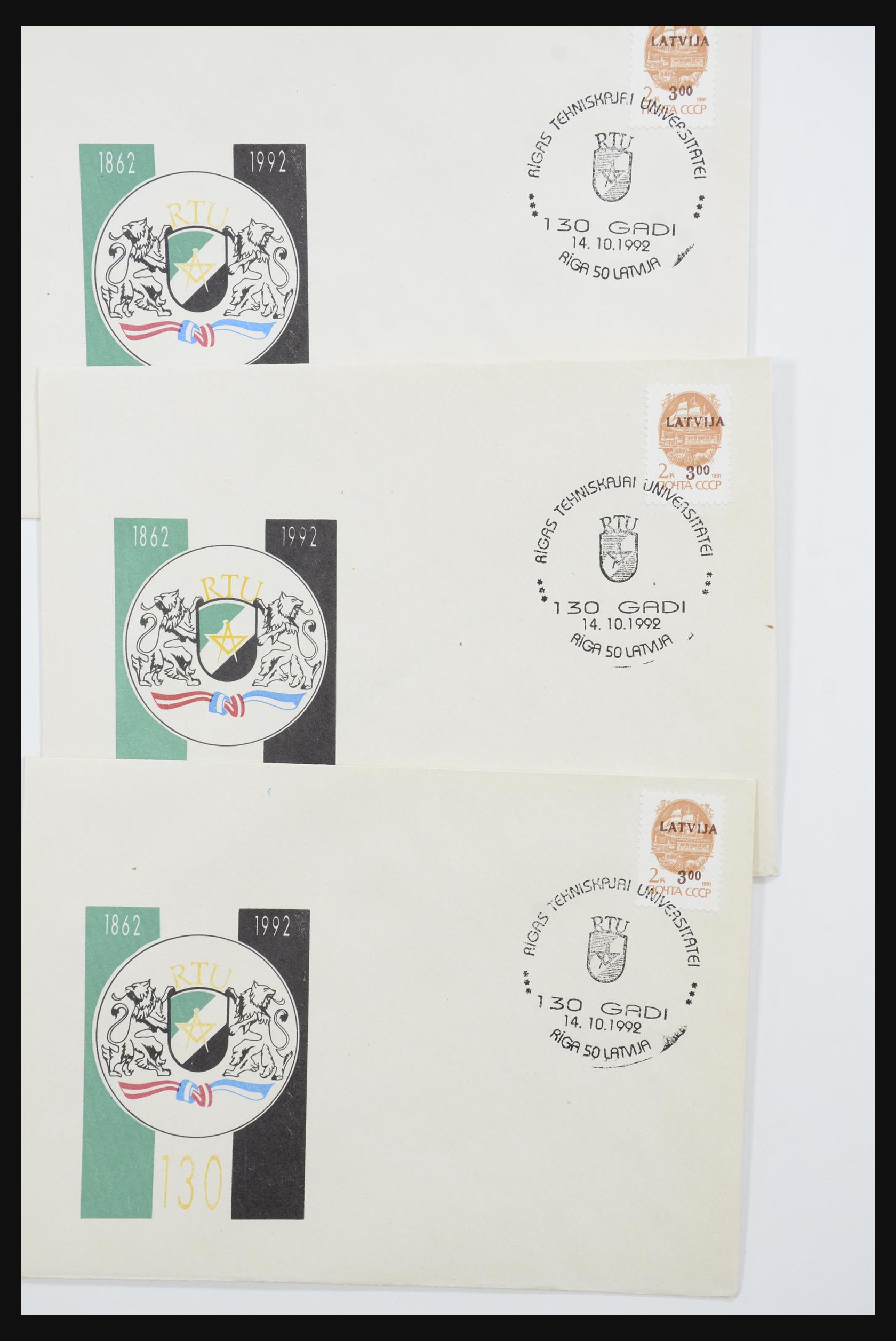 31584 631 - 31584 Latvia covers/FDC's and postal stationeries 1990-1992.