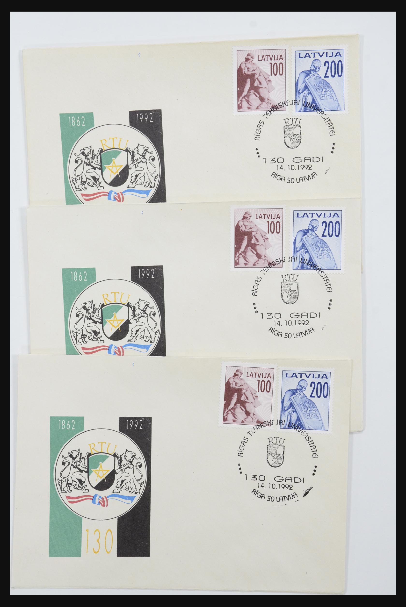 31584 639 - 31584 Letland brieven/FDC's en postwaardestukken 1990-1992.