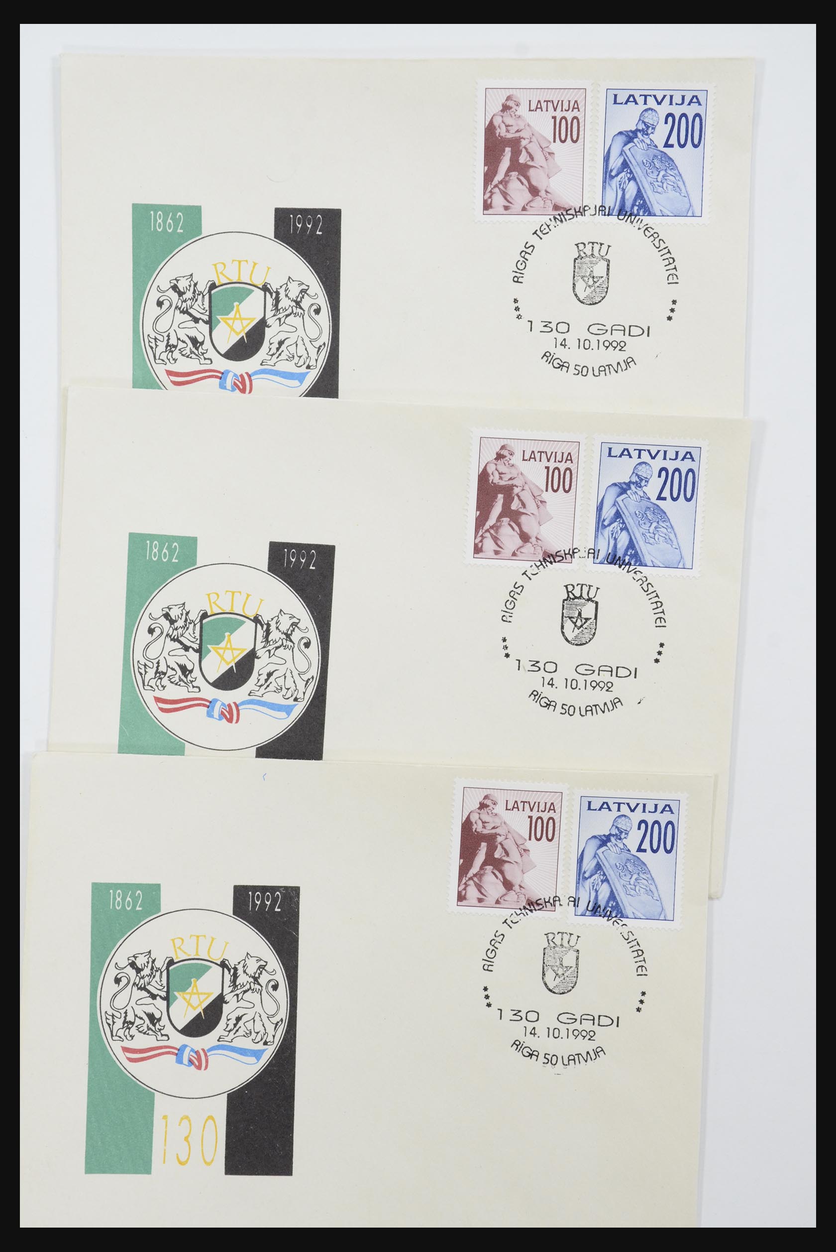 31584 641 - 31584 Latvia covers/FDC's and postal stationeries 1990-1992.