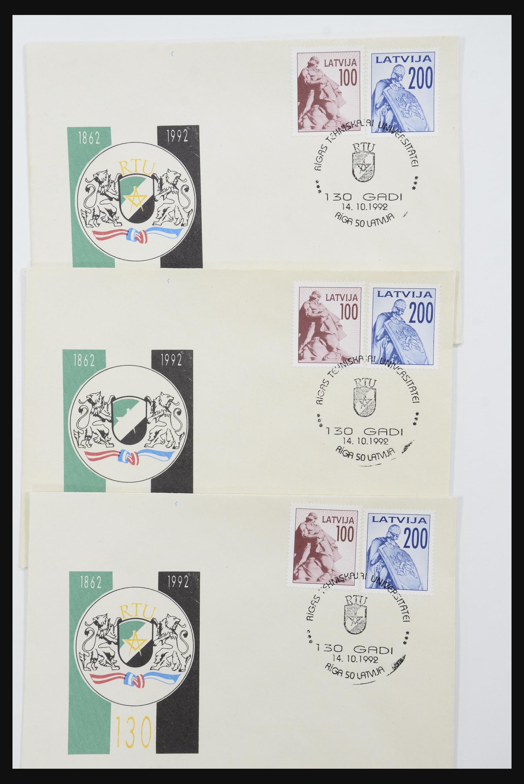 31584 642 - 31584 Letland brieven/FDC's en postwaardestukken 1990-1992.
