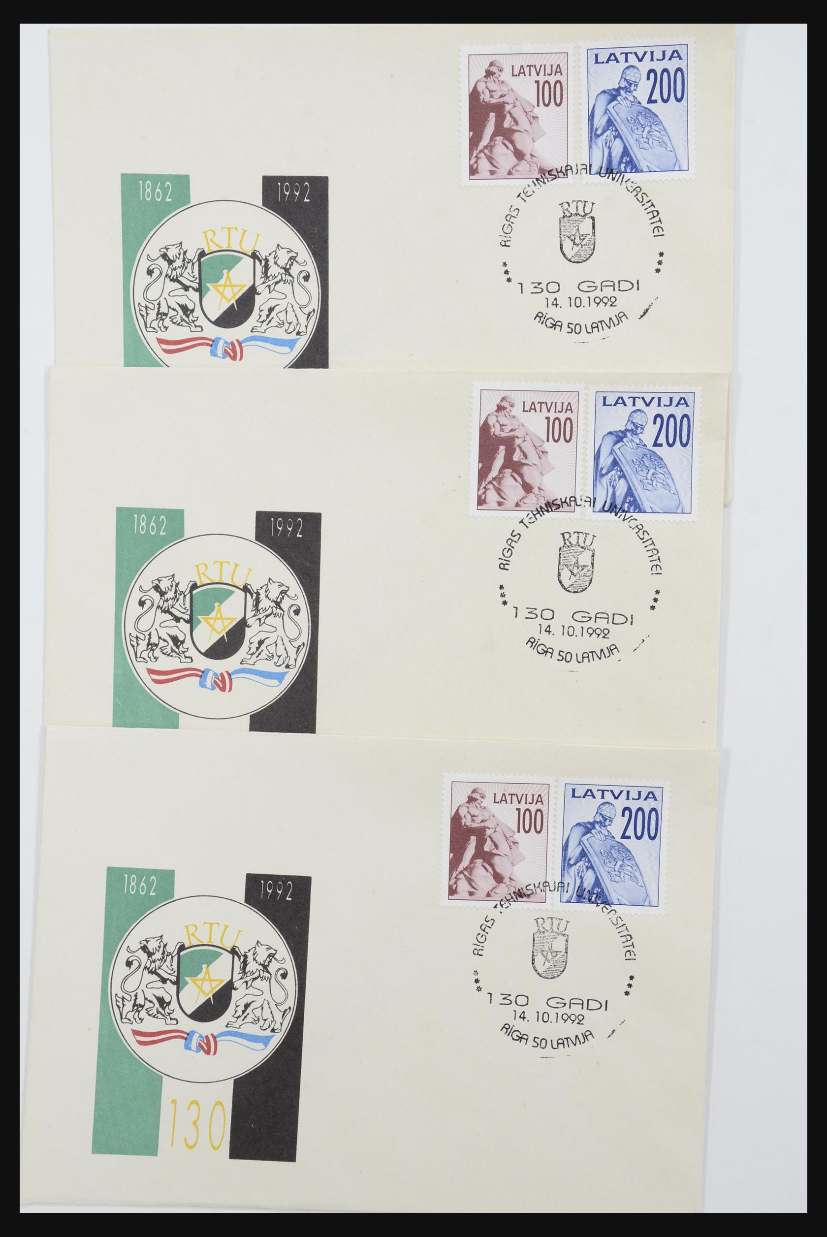 31584 643 - 31584 Letland brieven/FDC's en postwaardestukken 1990-1992.