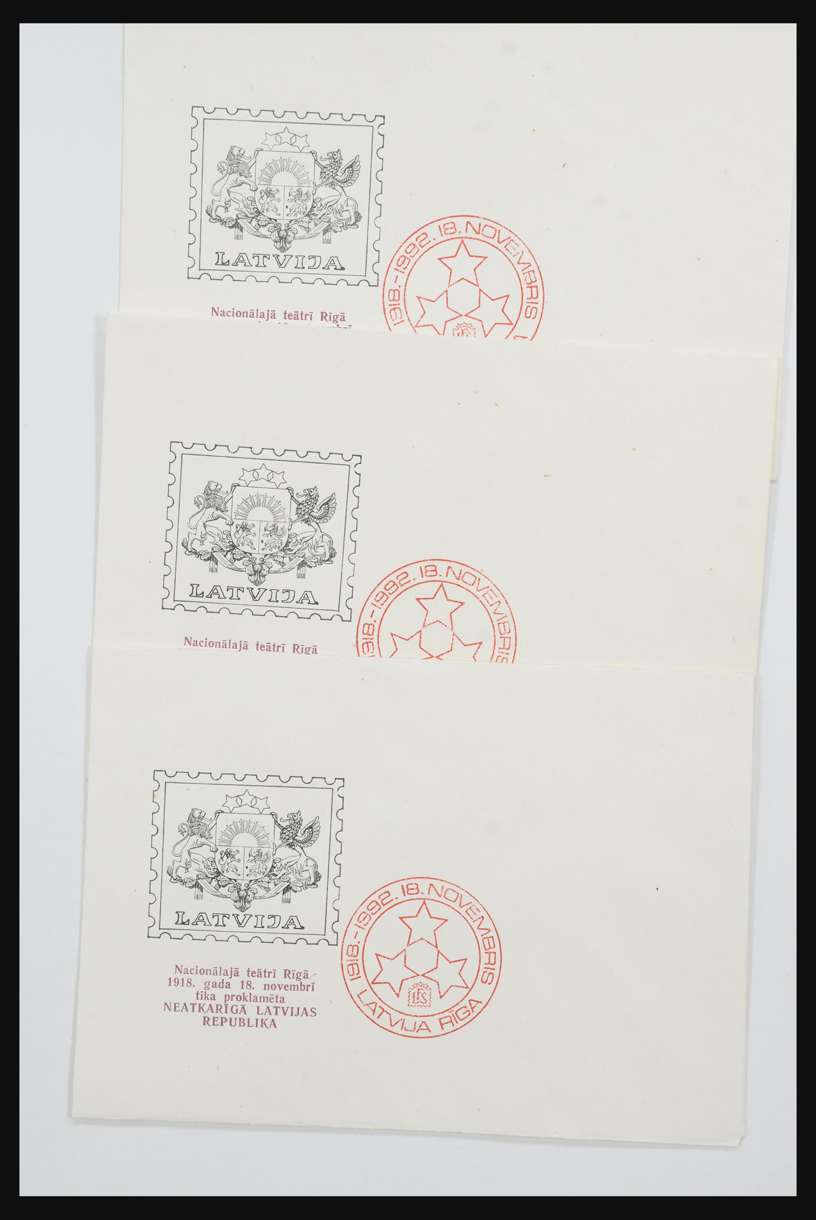 31584 648 - 31584 Letland brieven/FDC's en postwaardestukken 1990-1992.